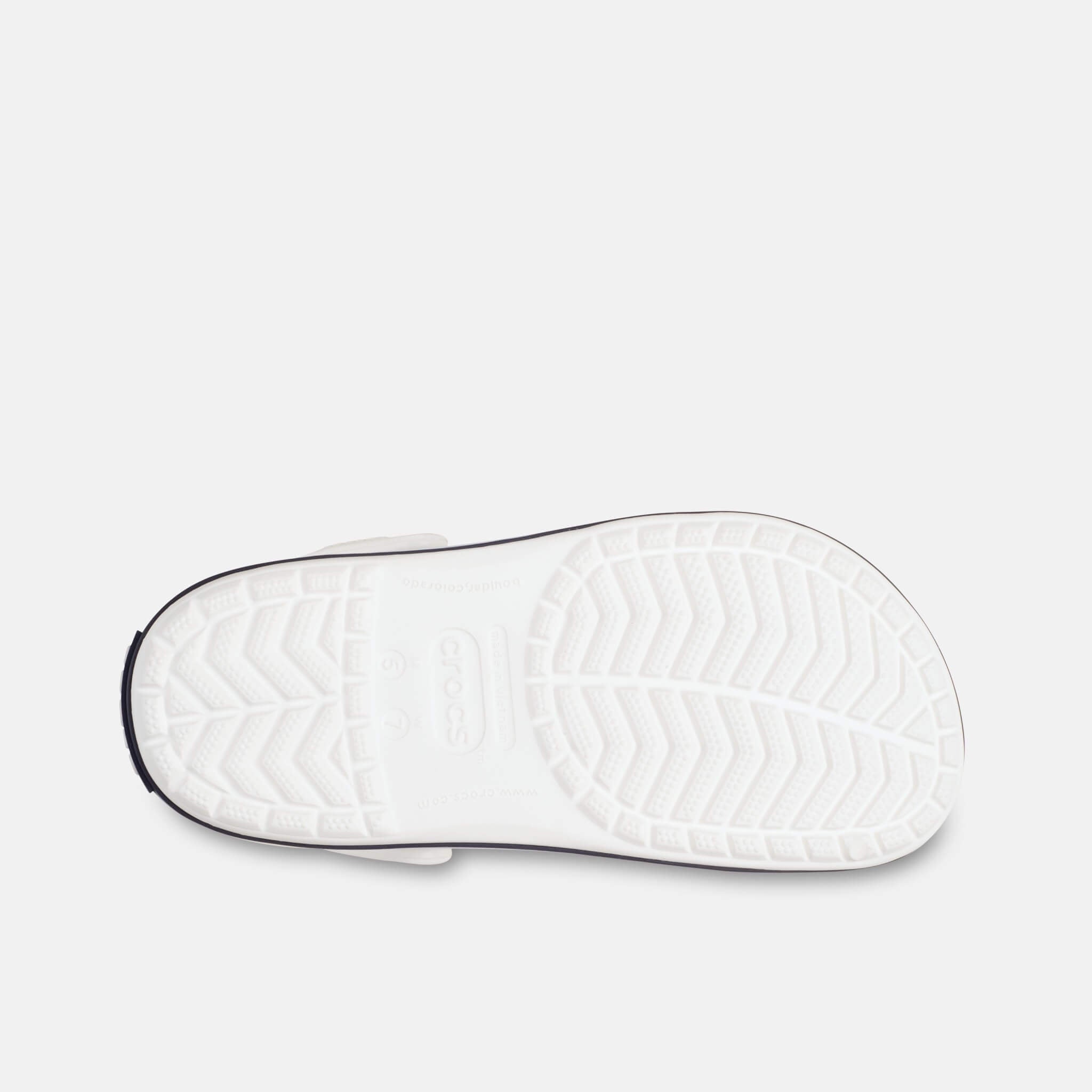 Crocband White/White/Navy