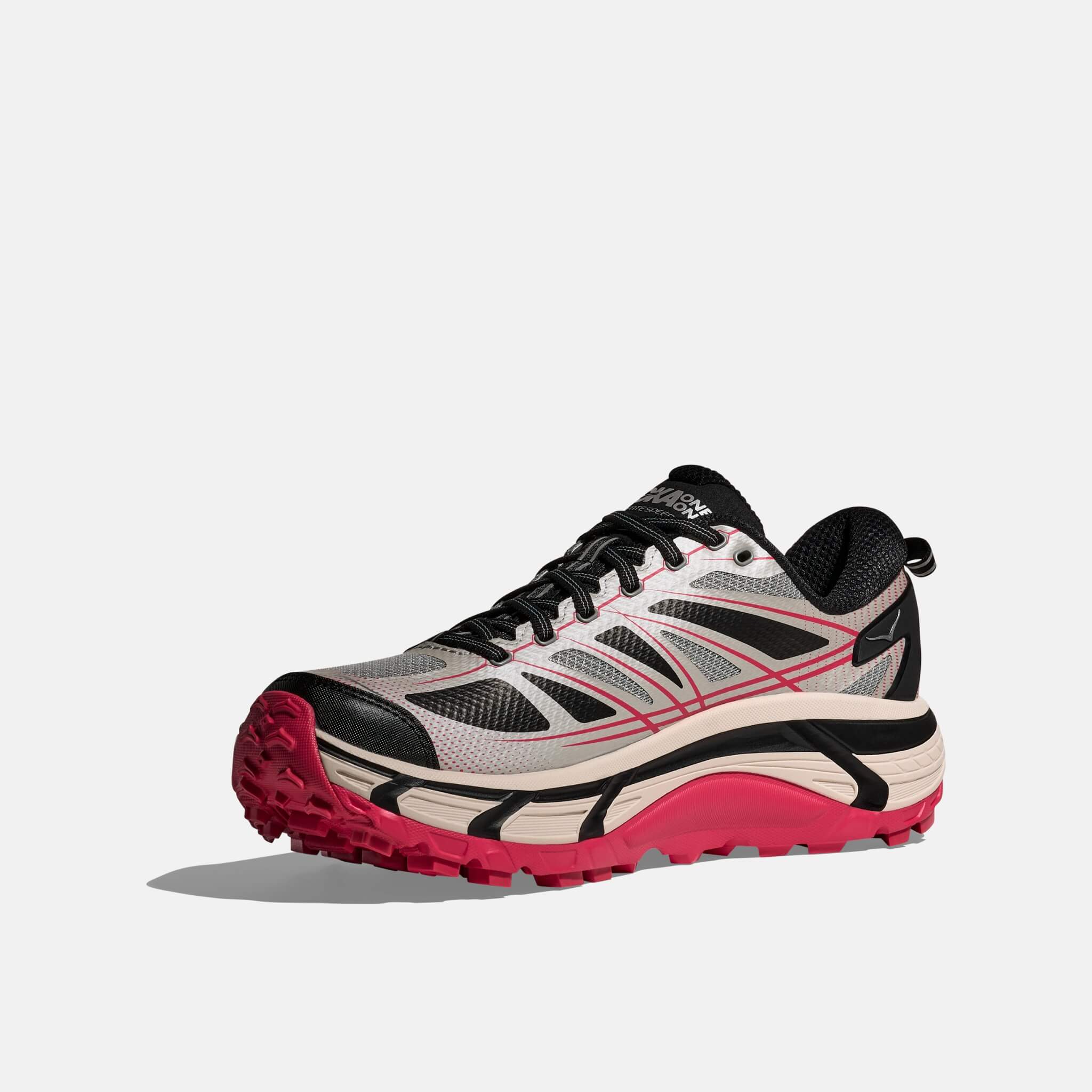 Unisex szaro-czarne sneakersy Hoka Mafate Speed 2