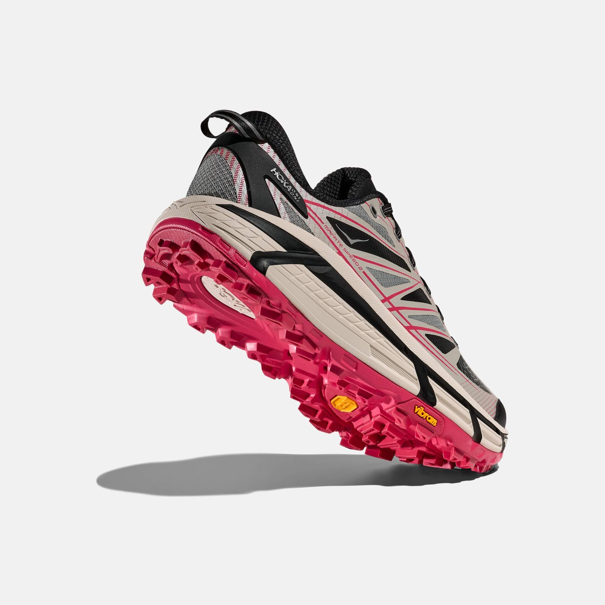 Unisex szaro-czarne sneakersy Hoka Mafate Speed 2