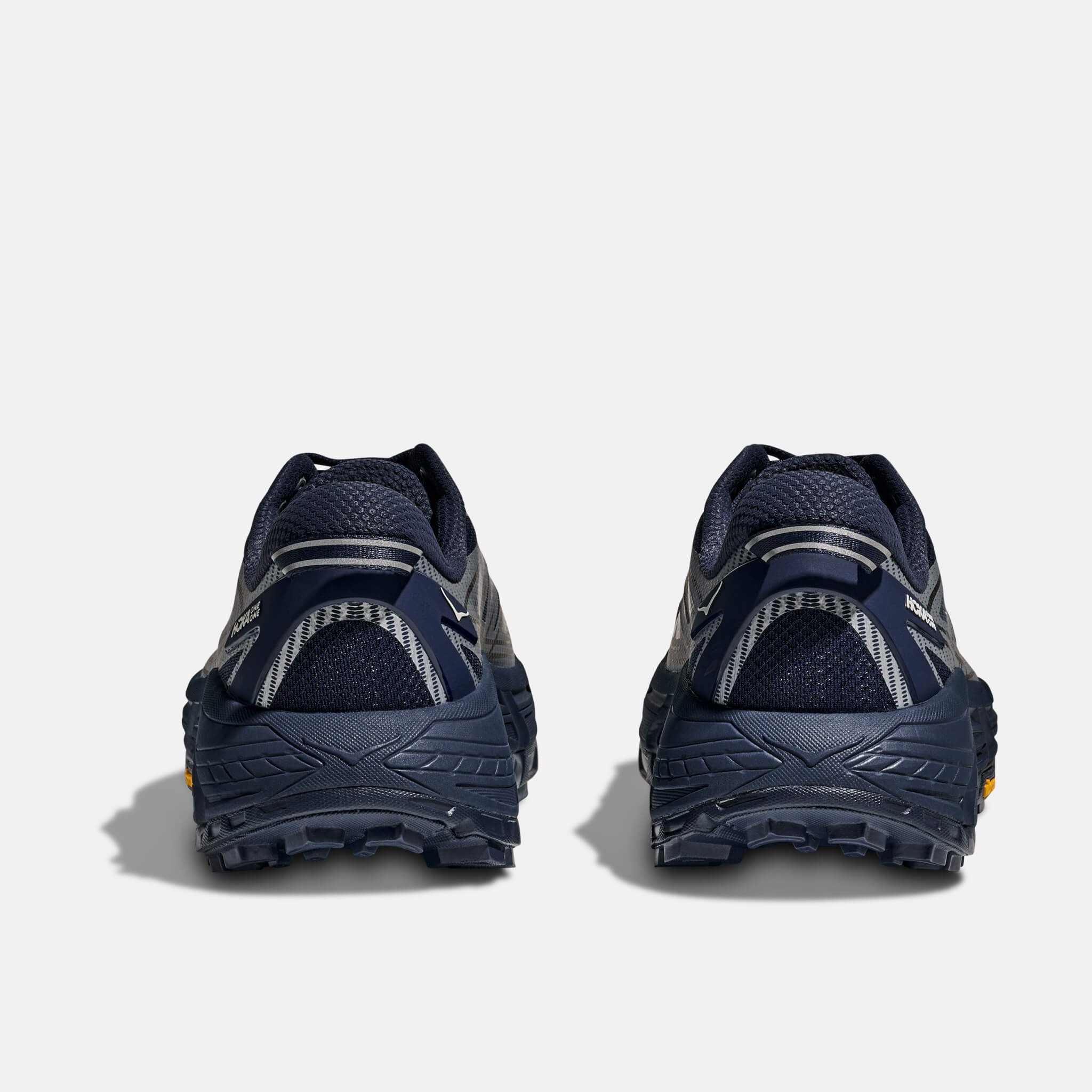 Unisex niebiesko-srebrne sneakersy Hoka Mafate Speed 2