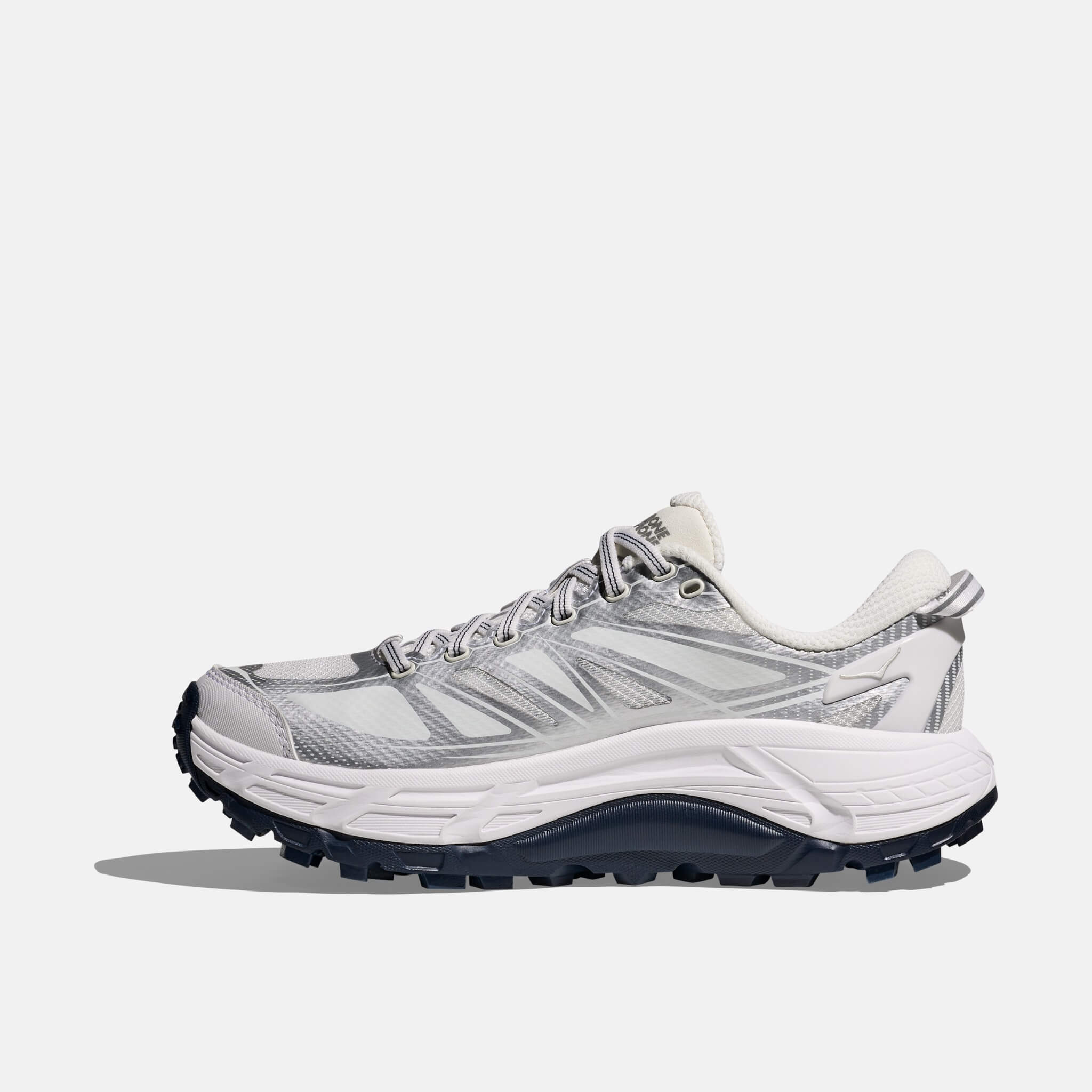 Unisex biało-srebrne sneakersy Hoka Mafate Speed 2