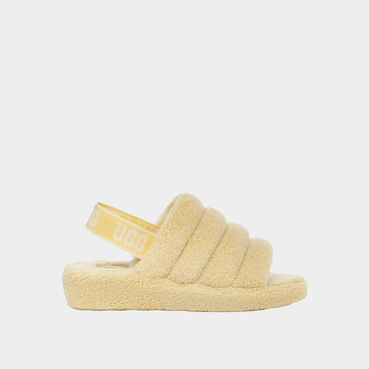 UGG Fluff Yeah Terry Banana Pudding Shoes