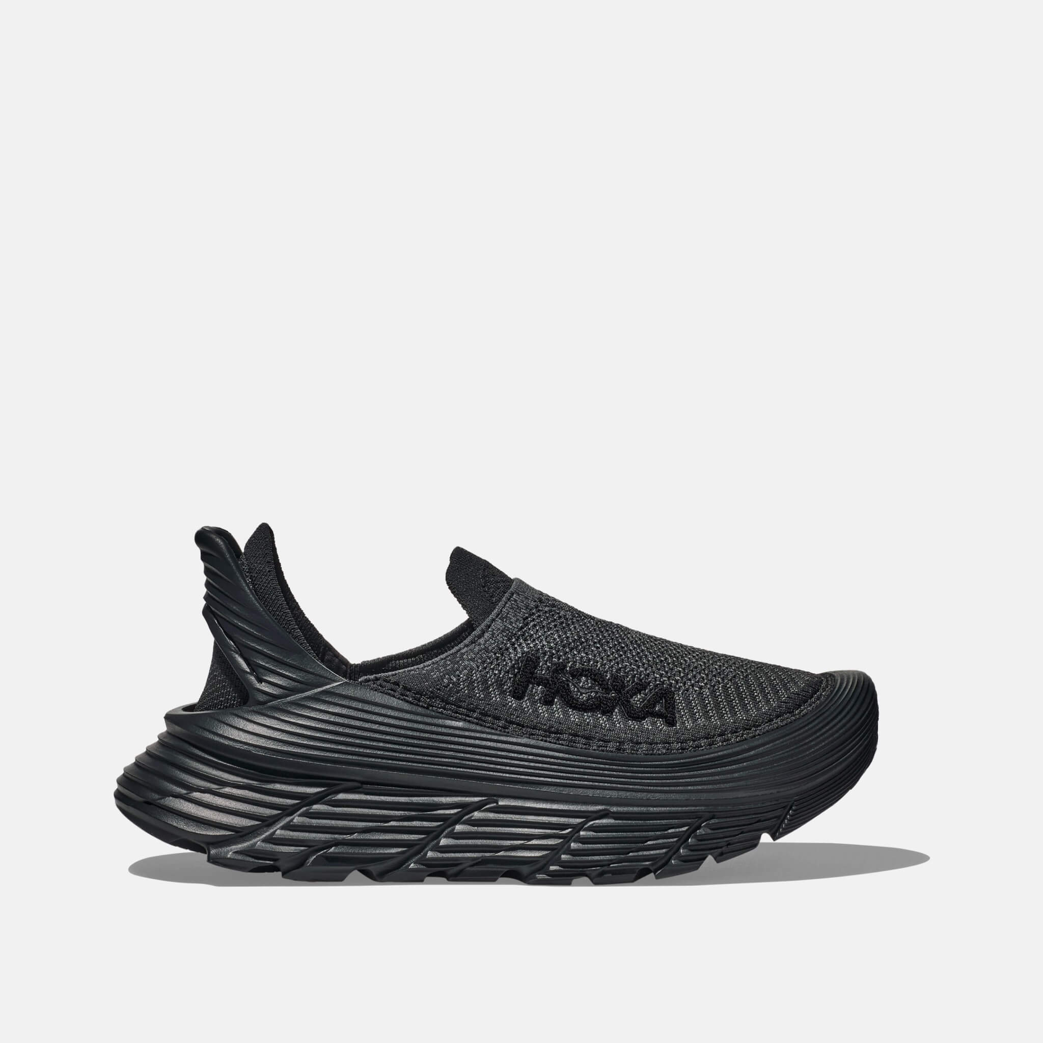 Unisex czarne slip-on Hoka Restore TC