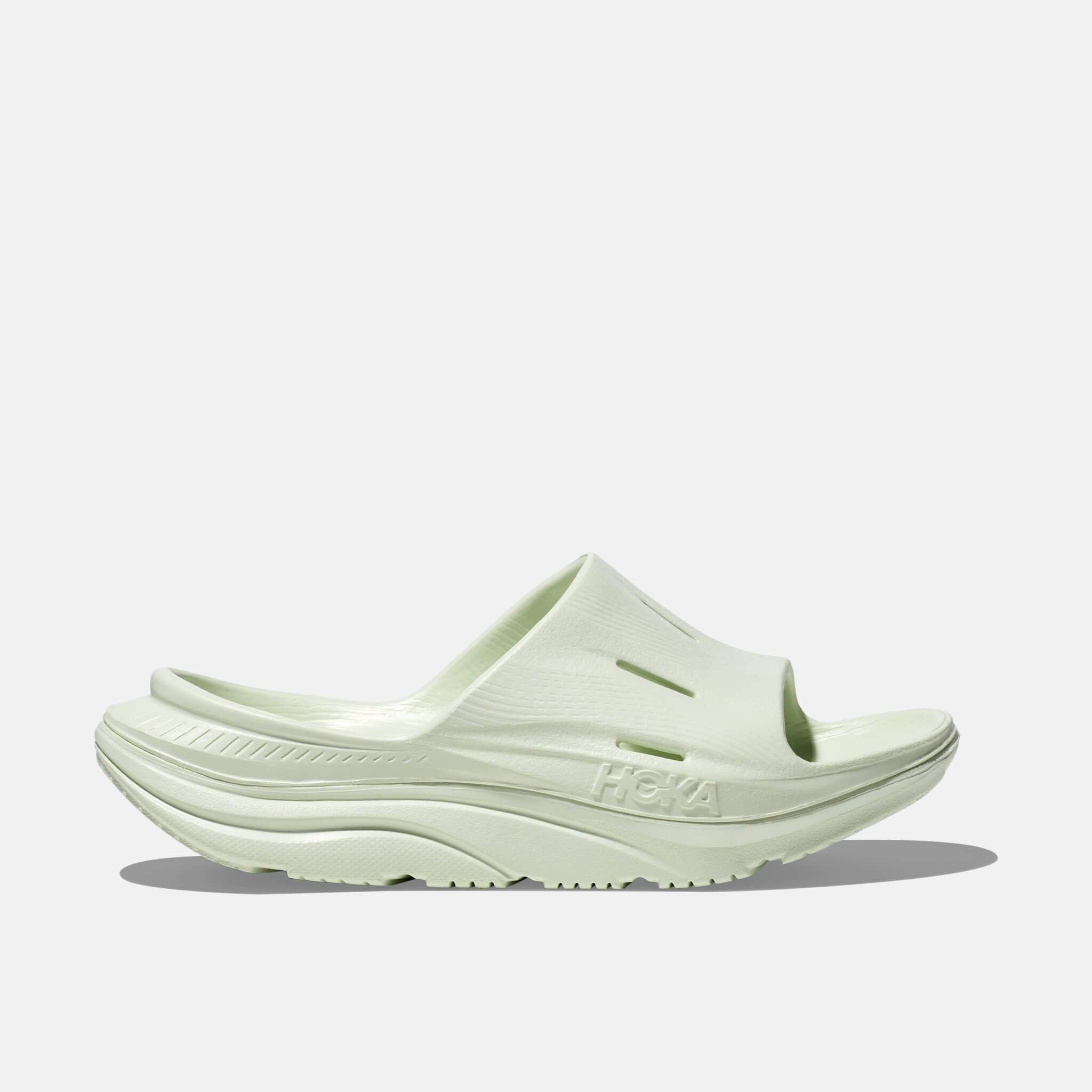 Unisex green Hoka Ora Recovery Slide 3 flip-flops