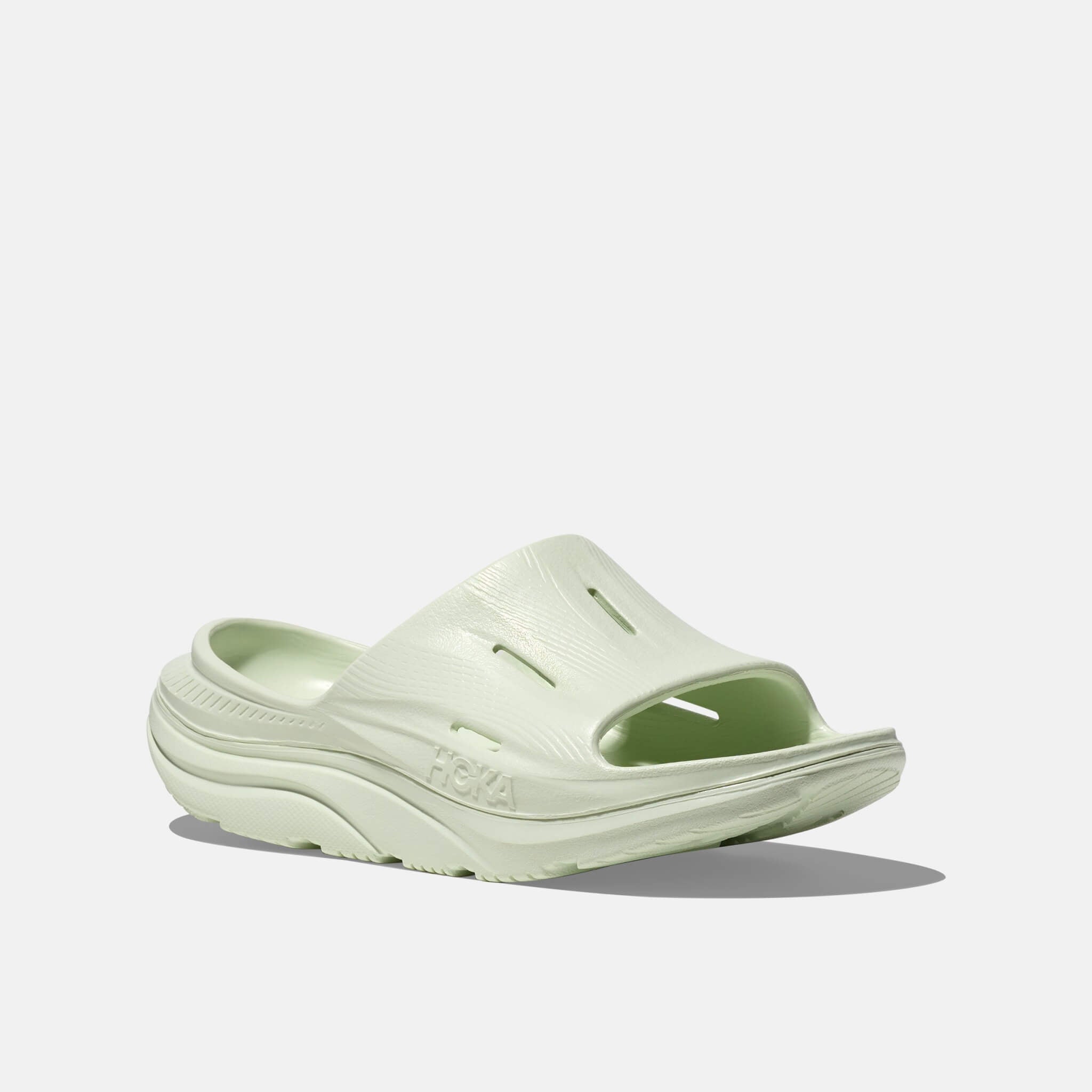 Unisex green Hoka Ora Recovery Slide 3 flip-flops