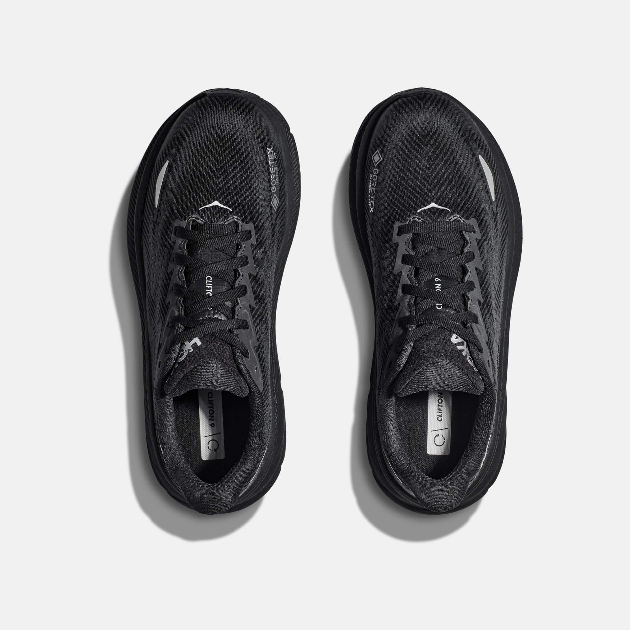 Damskie czarne buty do biegania Hoka Clifton 9 GTX 2