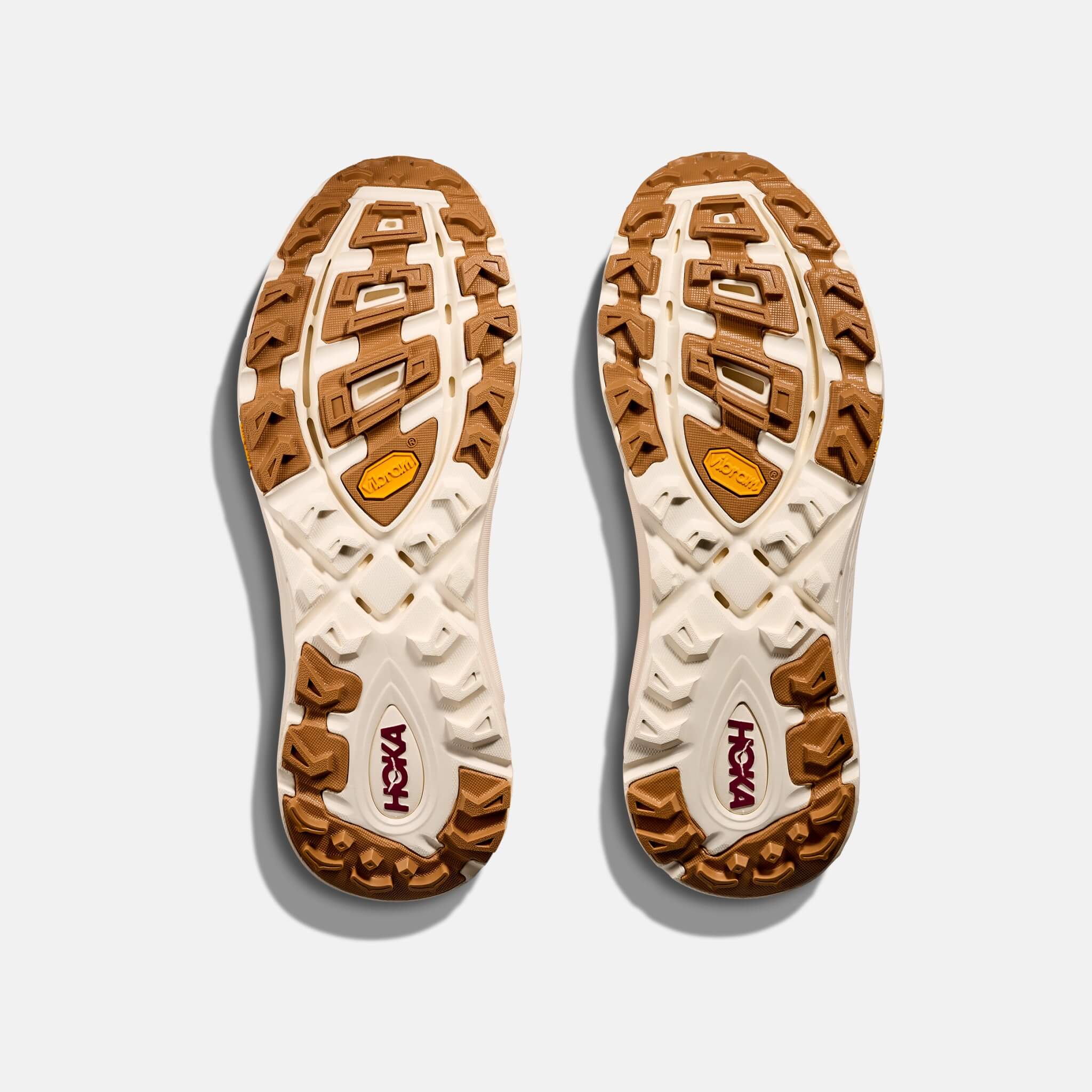 Unisex red Hoka Mafate Three2 sneakers