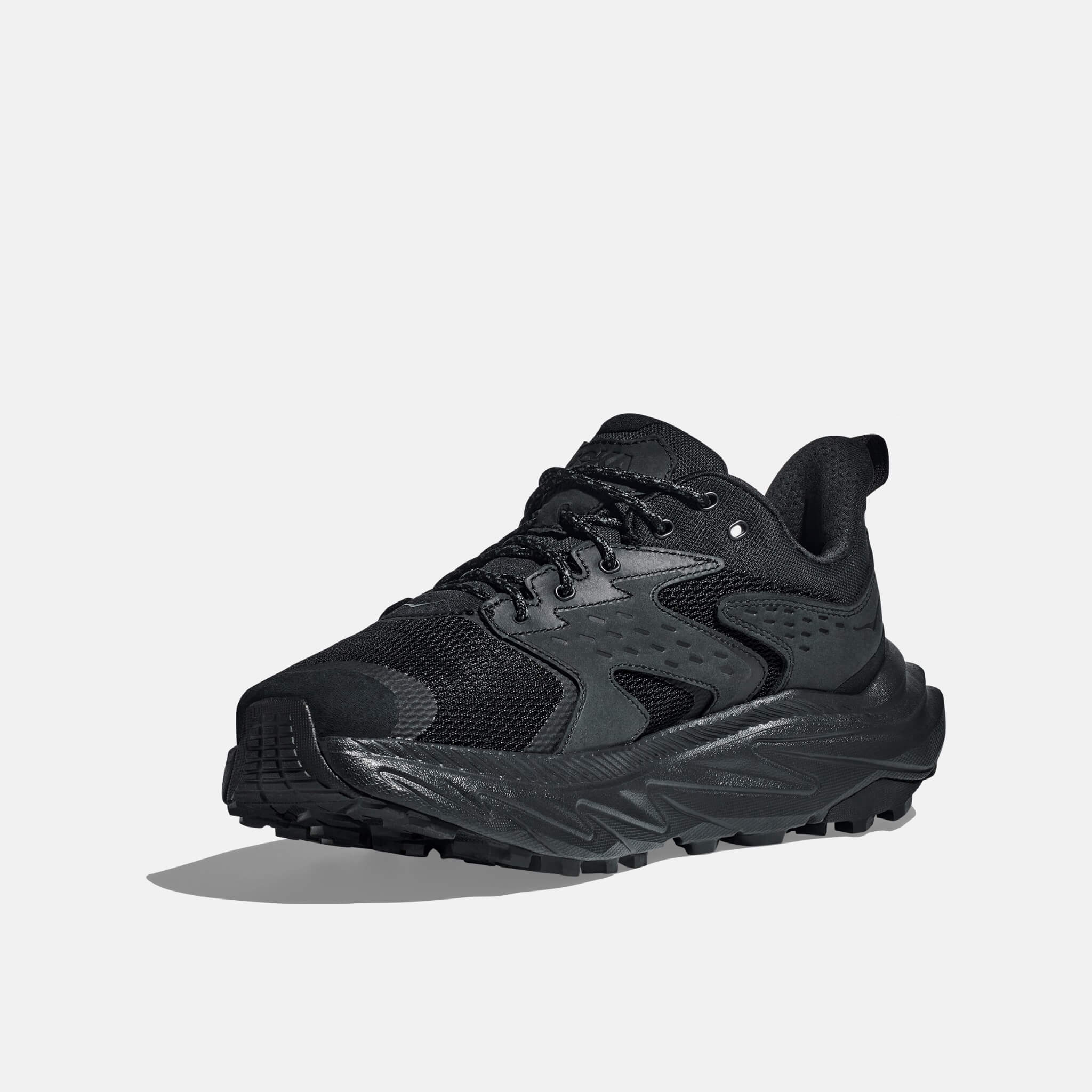Męskie czarne buty outdoorowe Hoka Anacapa 2 Low GTX