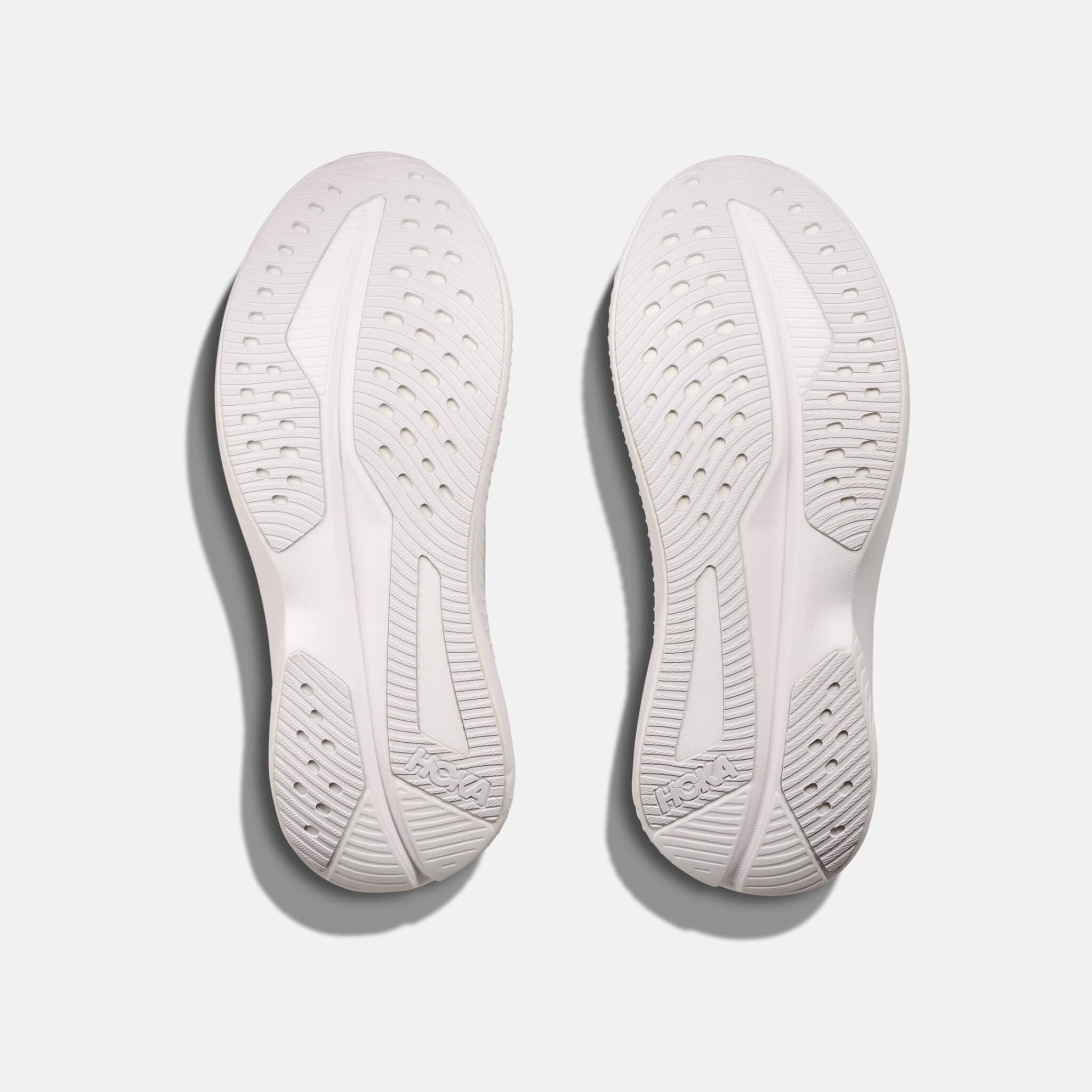 Women's white Hoka Mach 6 sneakers