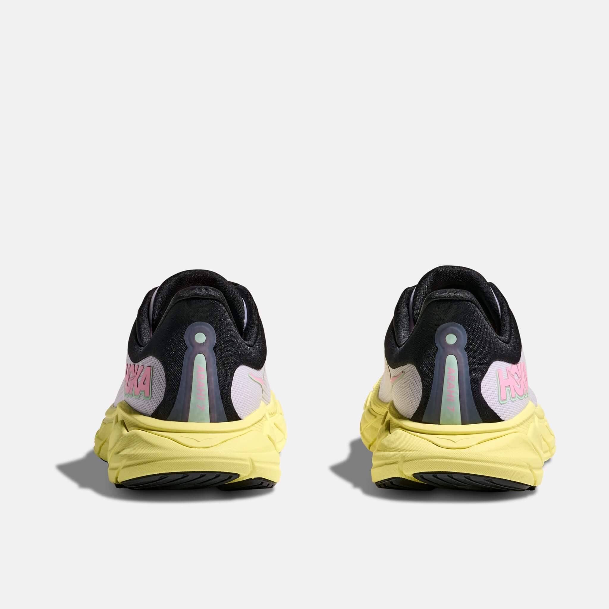 Damskie różowo-żółte sneakersy Hoka Arahi 7