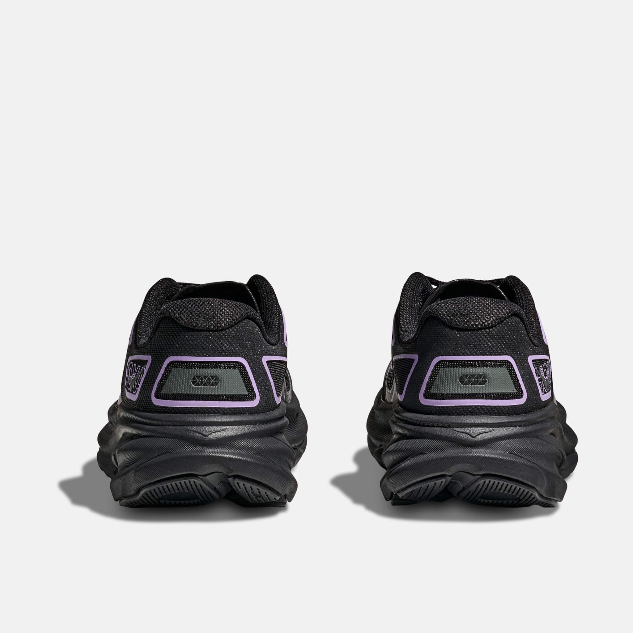 Unisex czarne i fioletowe sneakersy Hoka Clifton One9