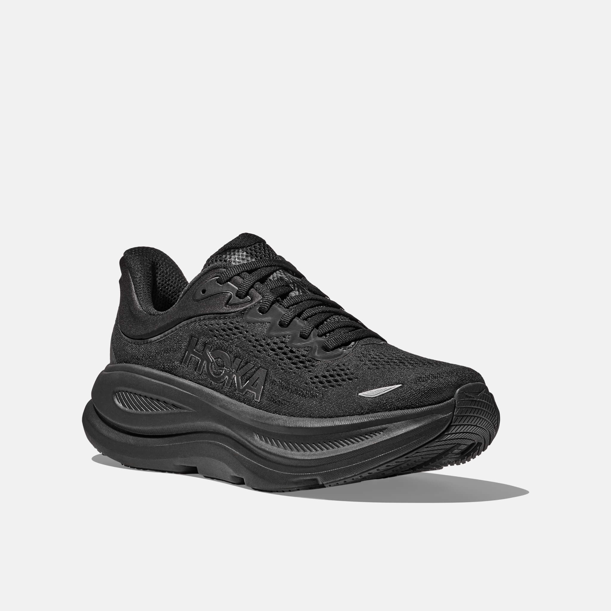 Men's black Hoka Bondi 9 sneakers