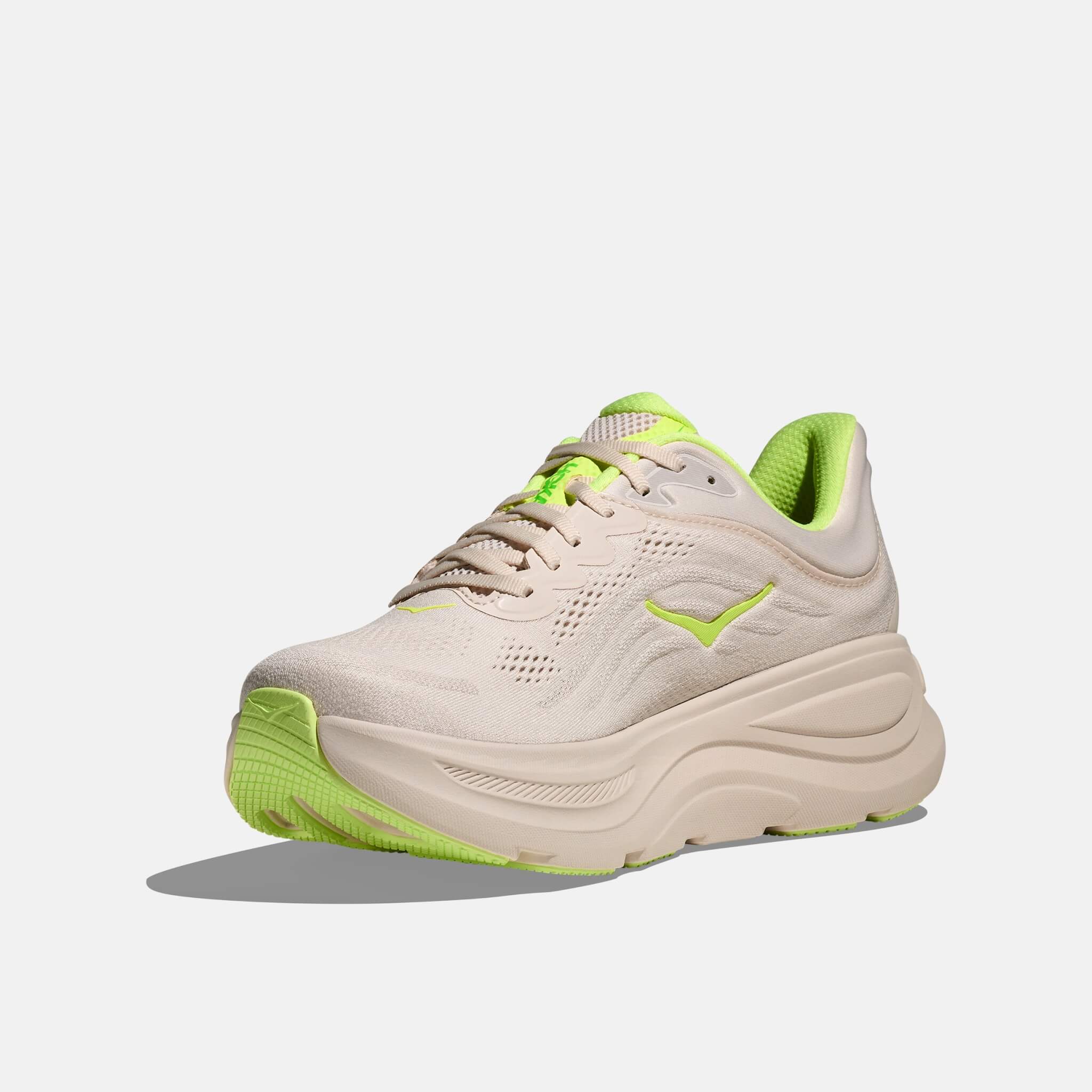 Męskie beżowo-zielone sneakersy Hoka Bondi 9
