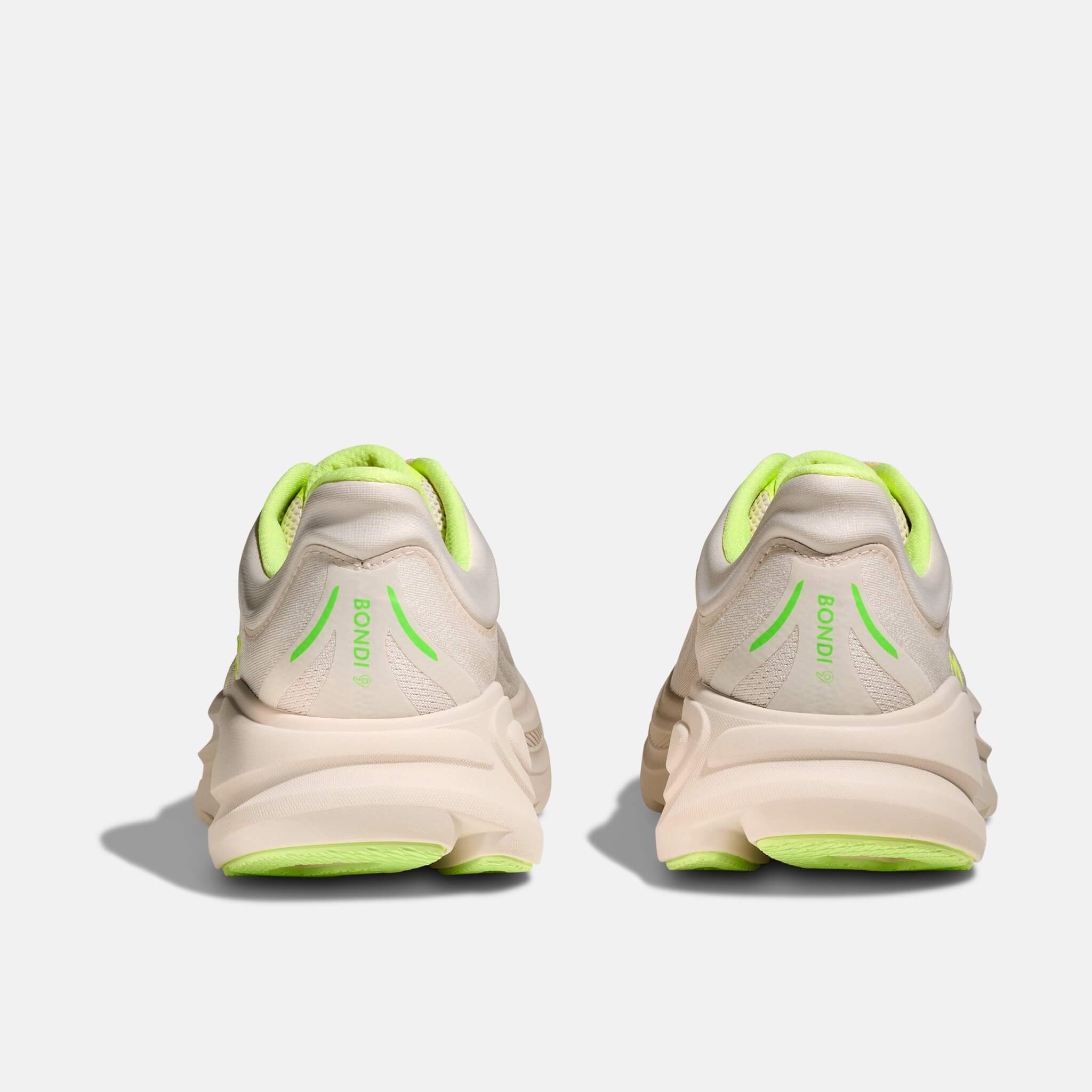 Męskie beżowo-zielone sneakersy Hoka Bondi 9