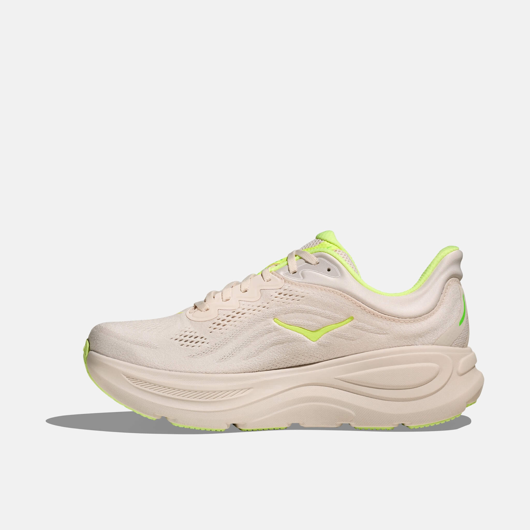 Męskie beżowo-zielone sneakersy Hoka Bondi 9