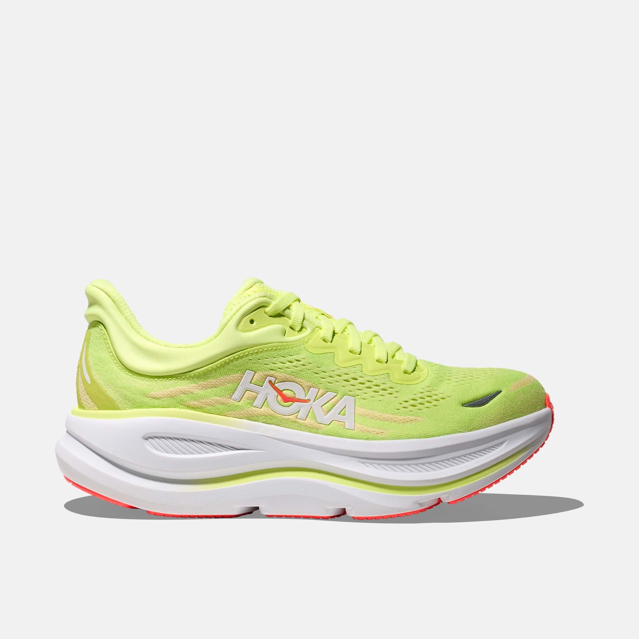 Damskie zielono-żółte sneakersy Hoka Bondi 9