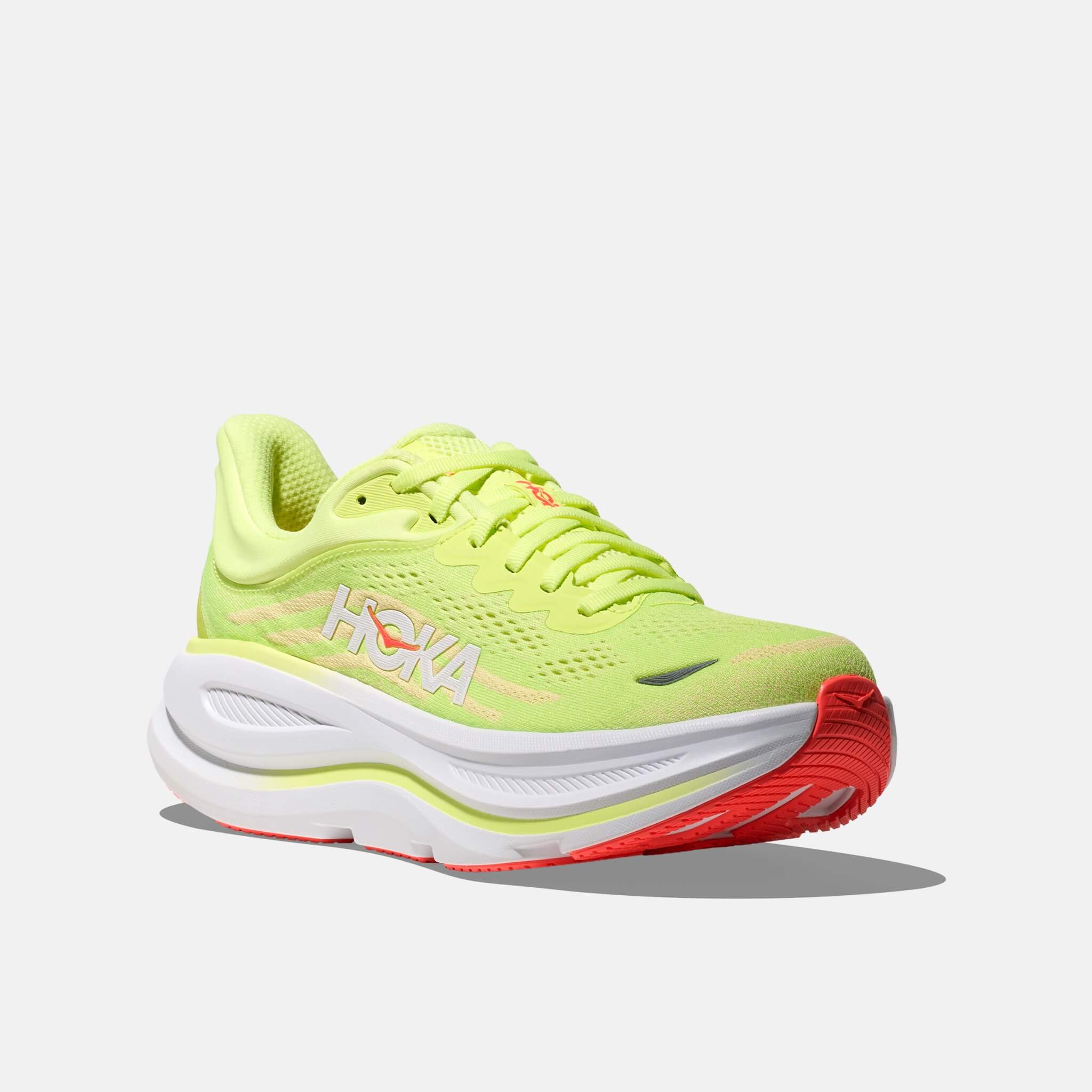 Damskie zielono-żółte sneakersy Hoka Bondi 9