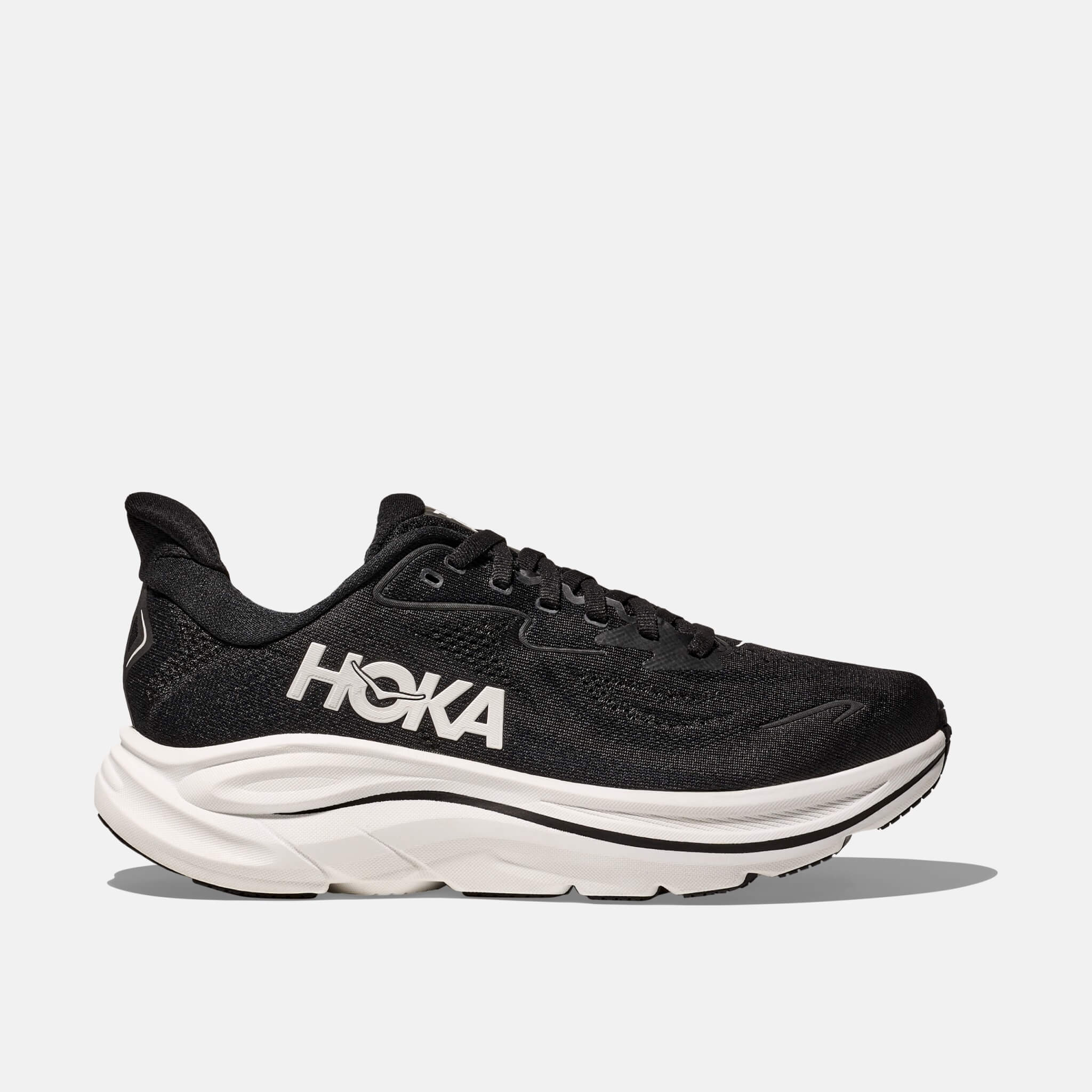 Męskie czarno-białe sneakersy Hoka Clifton 10