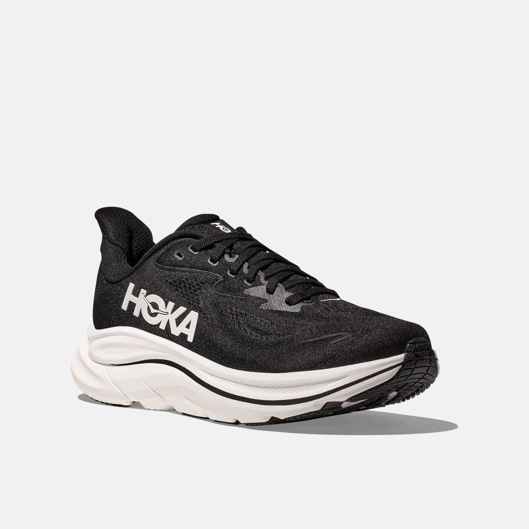 Męskie czarno-białe sneakersy Hoka Clifton 10