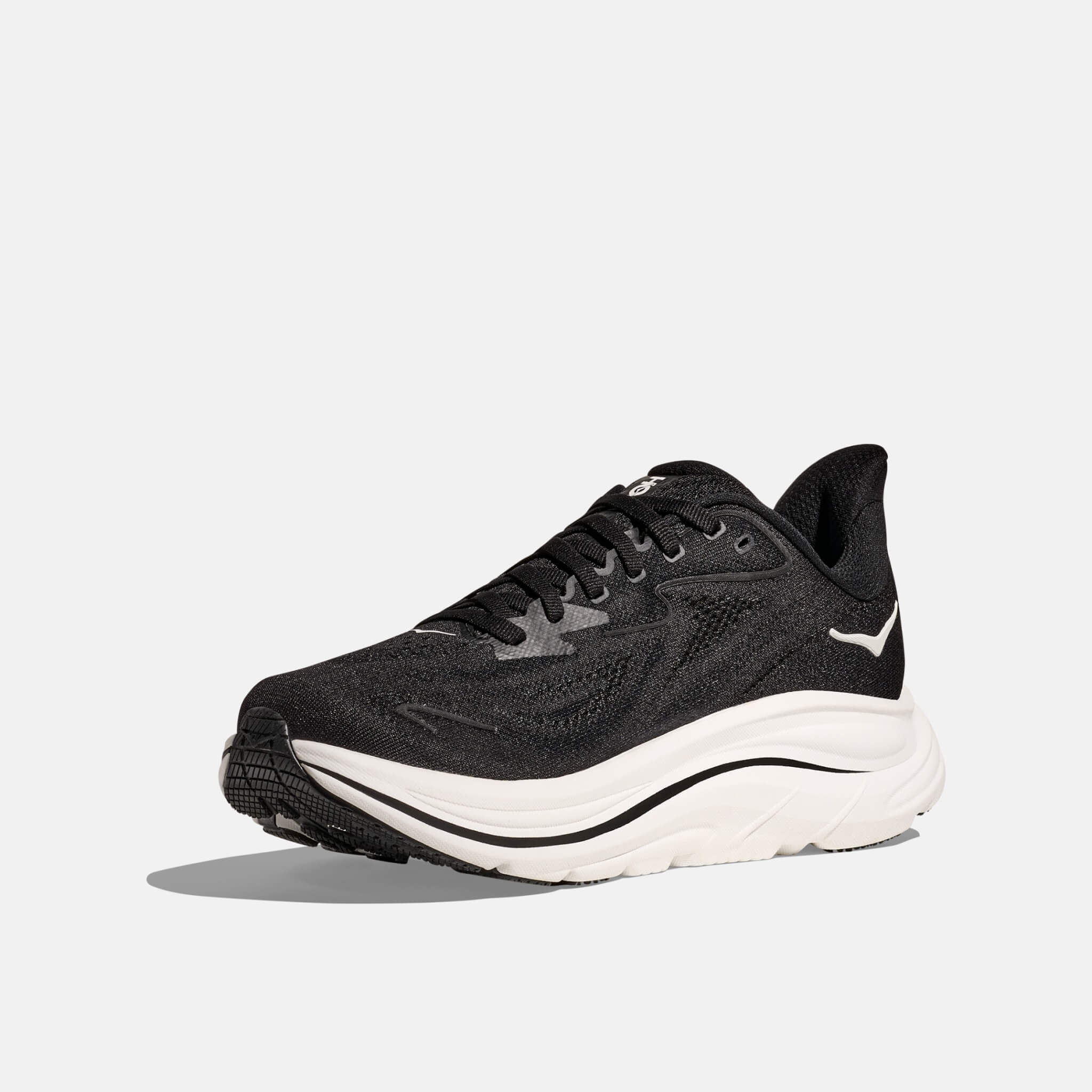 Męskie czarno-białe sneakersy Hoka Clifton 10