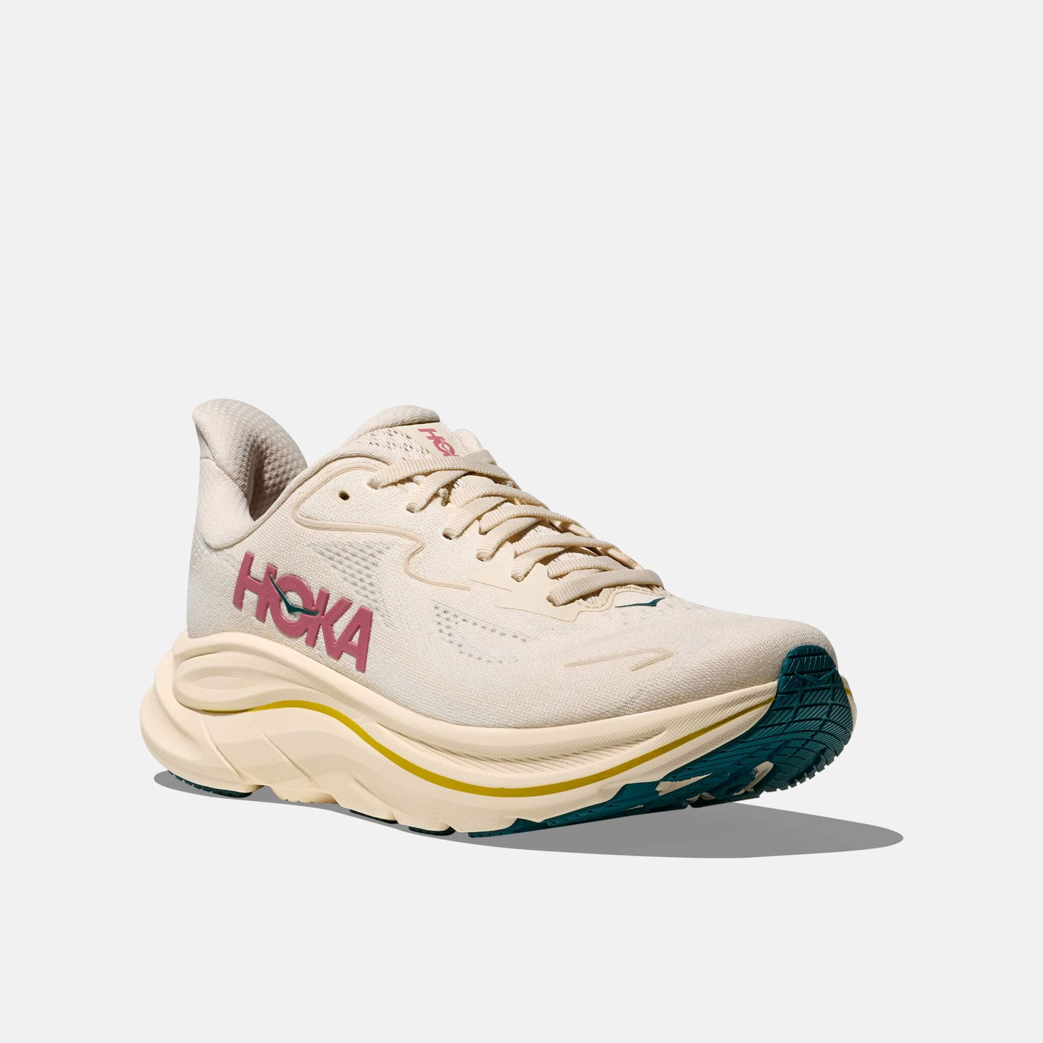 Damskie beżowe sneakersy Hoka Clifton 10