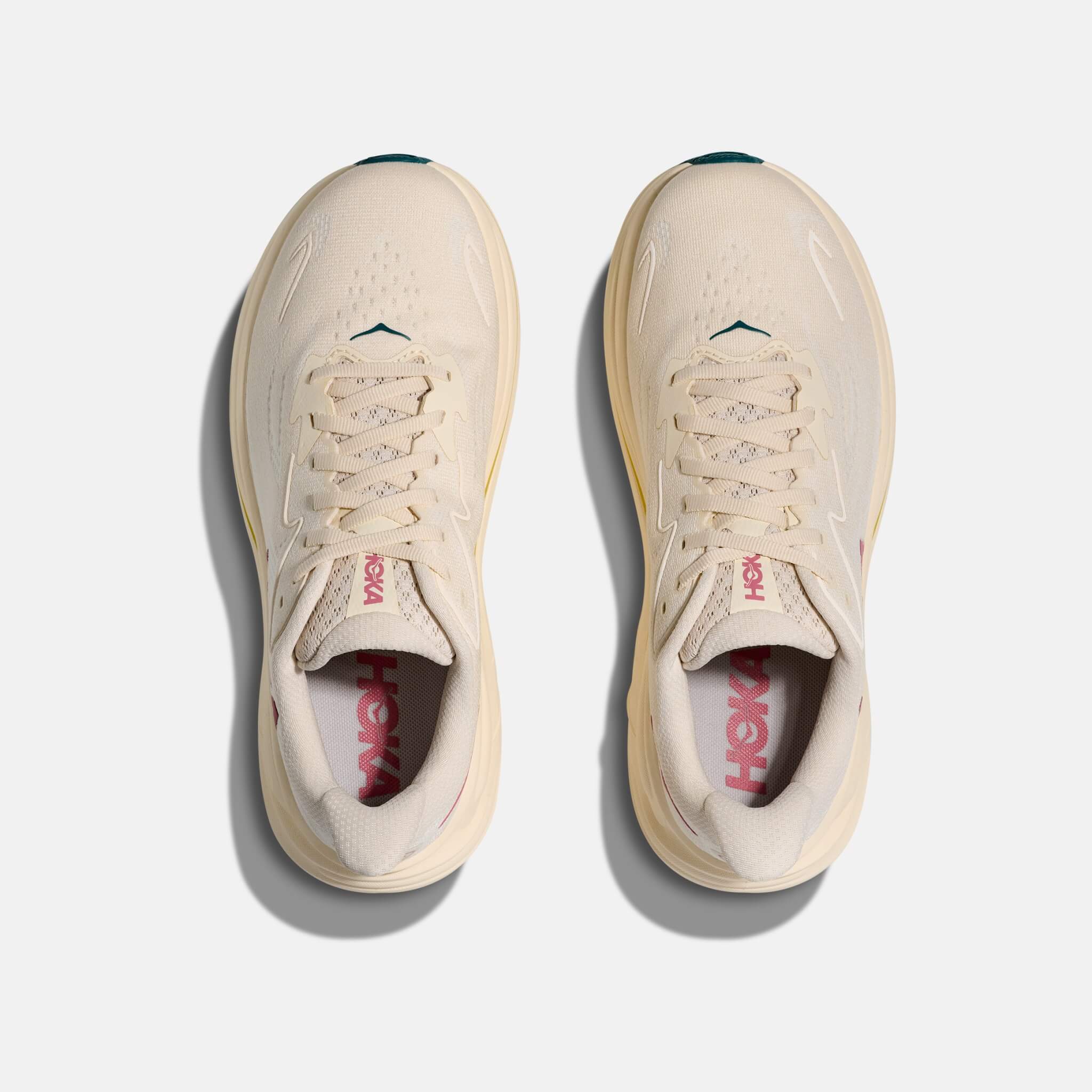 Damskie beżowe sneakersy Hoka Clifton 10