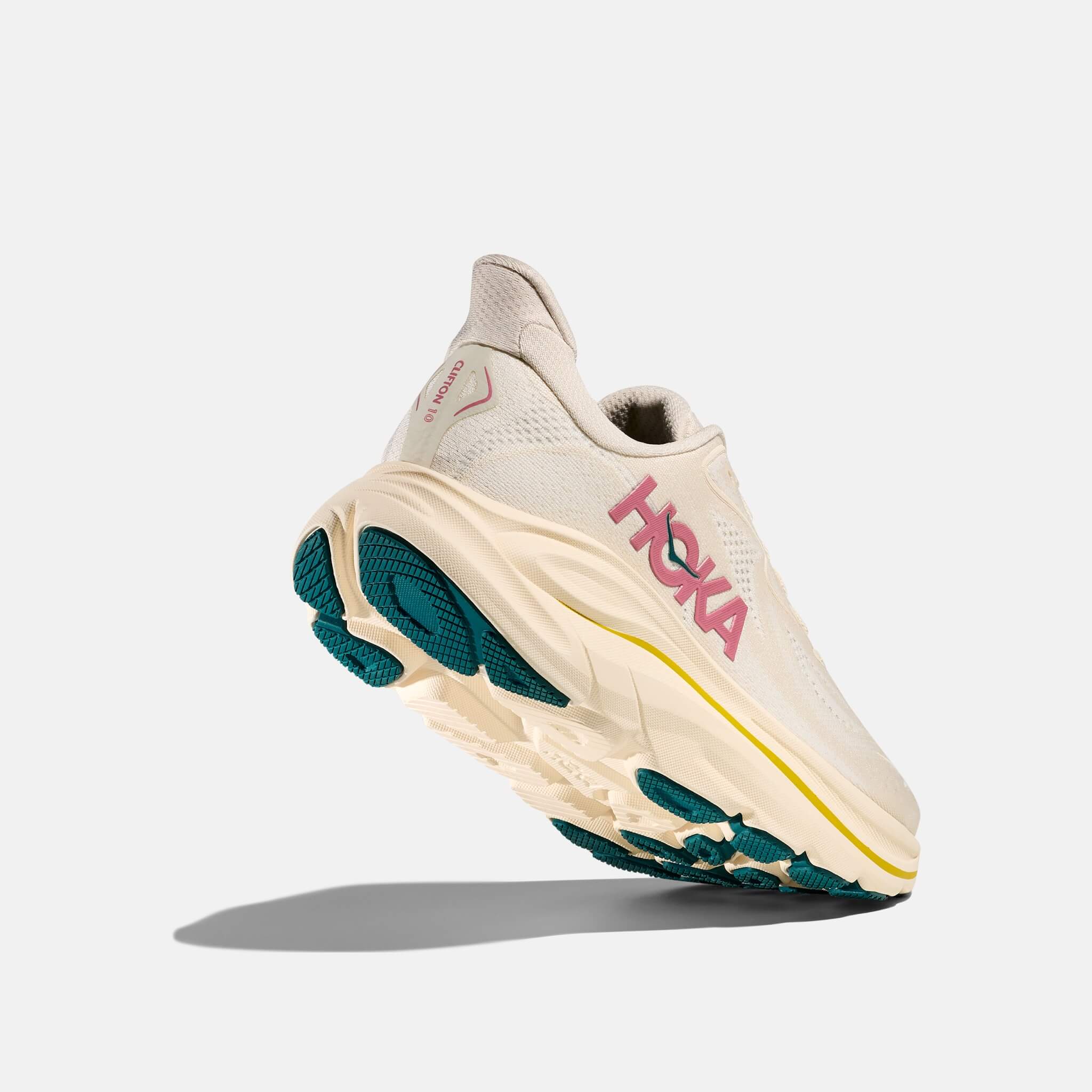 Damskie beżowe sneakersy Hoka Clifton 10