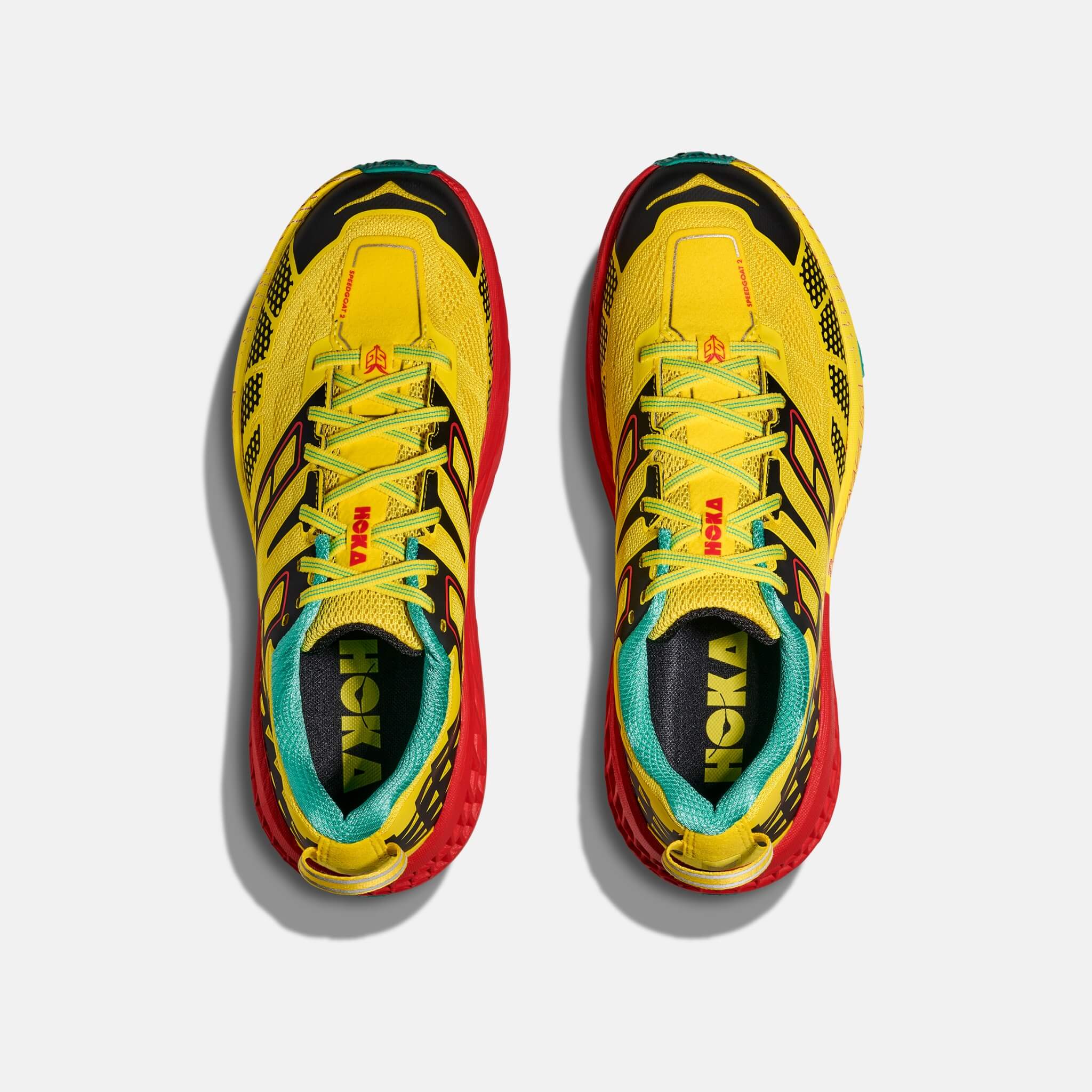 Unisexowe żółte sneakersy Hoka Speedgoat 2