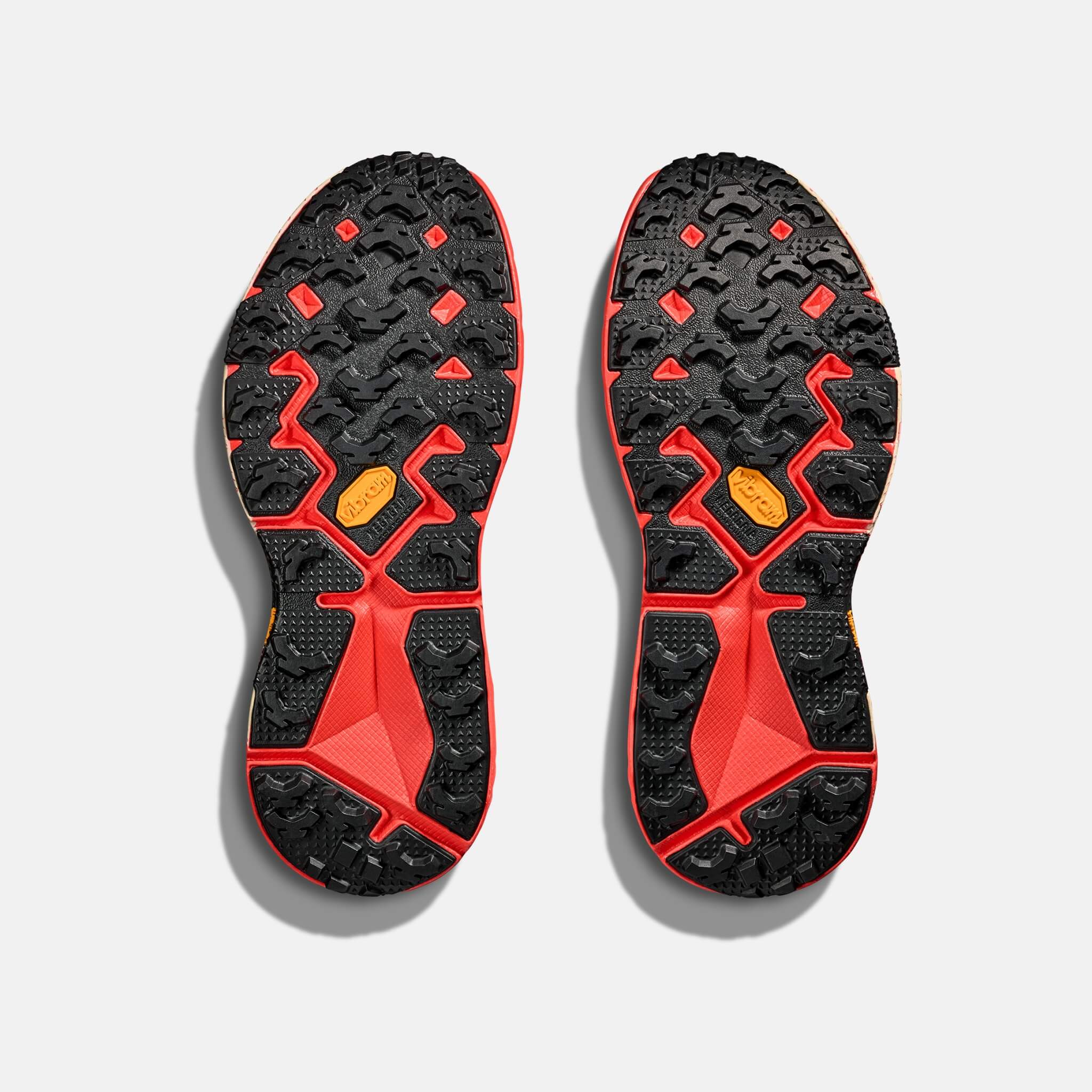 Unisex szaro-czerwone sneakersy Hoka Speedgoat 2