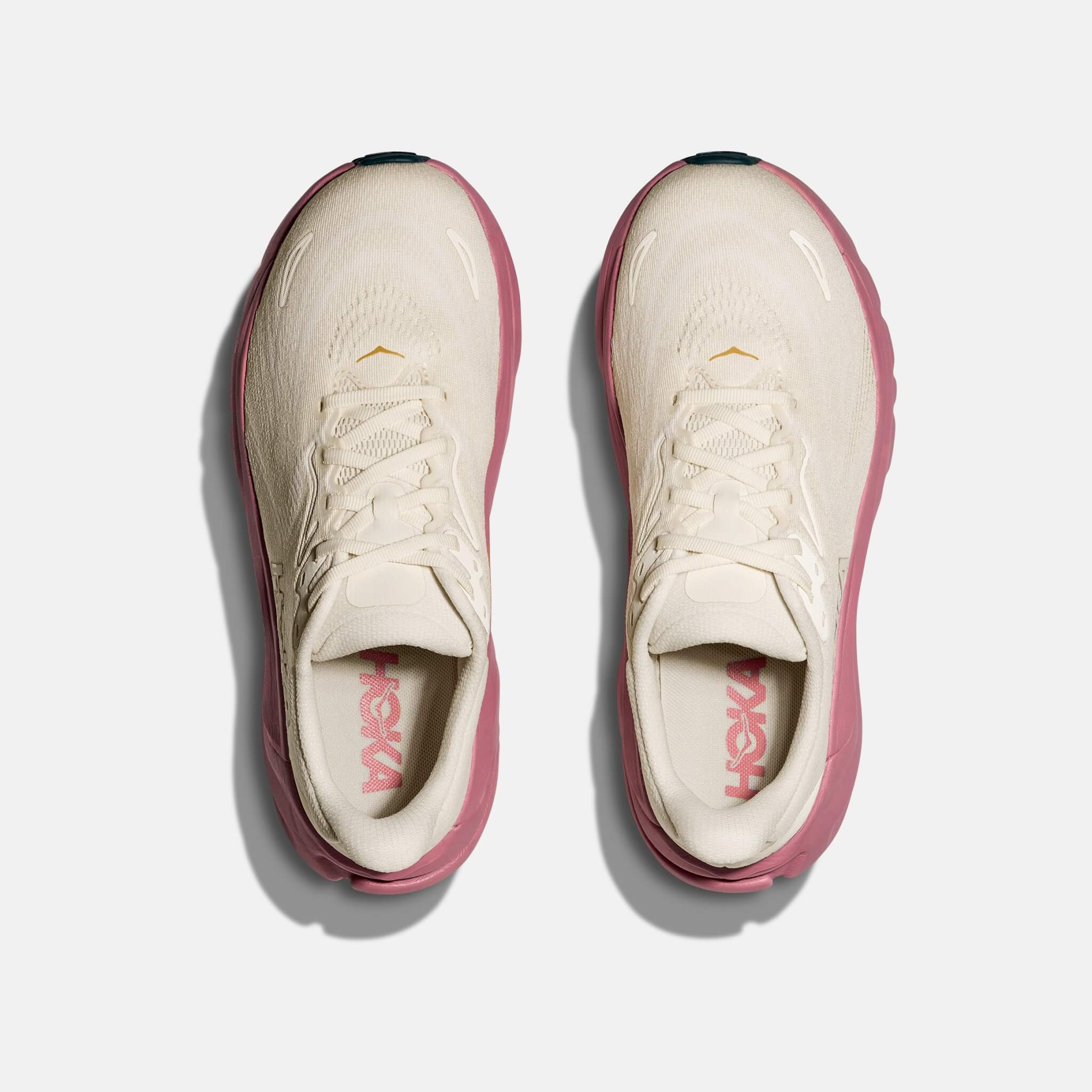 Hoka Arahi 8 Women's Pink and Beige Running Shoes