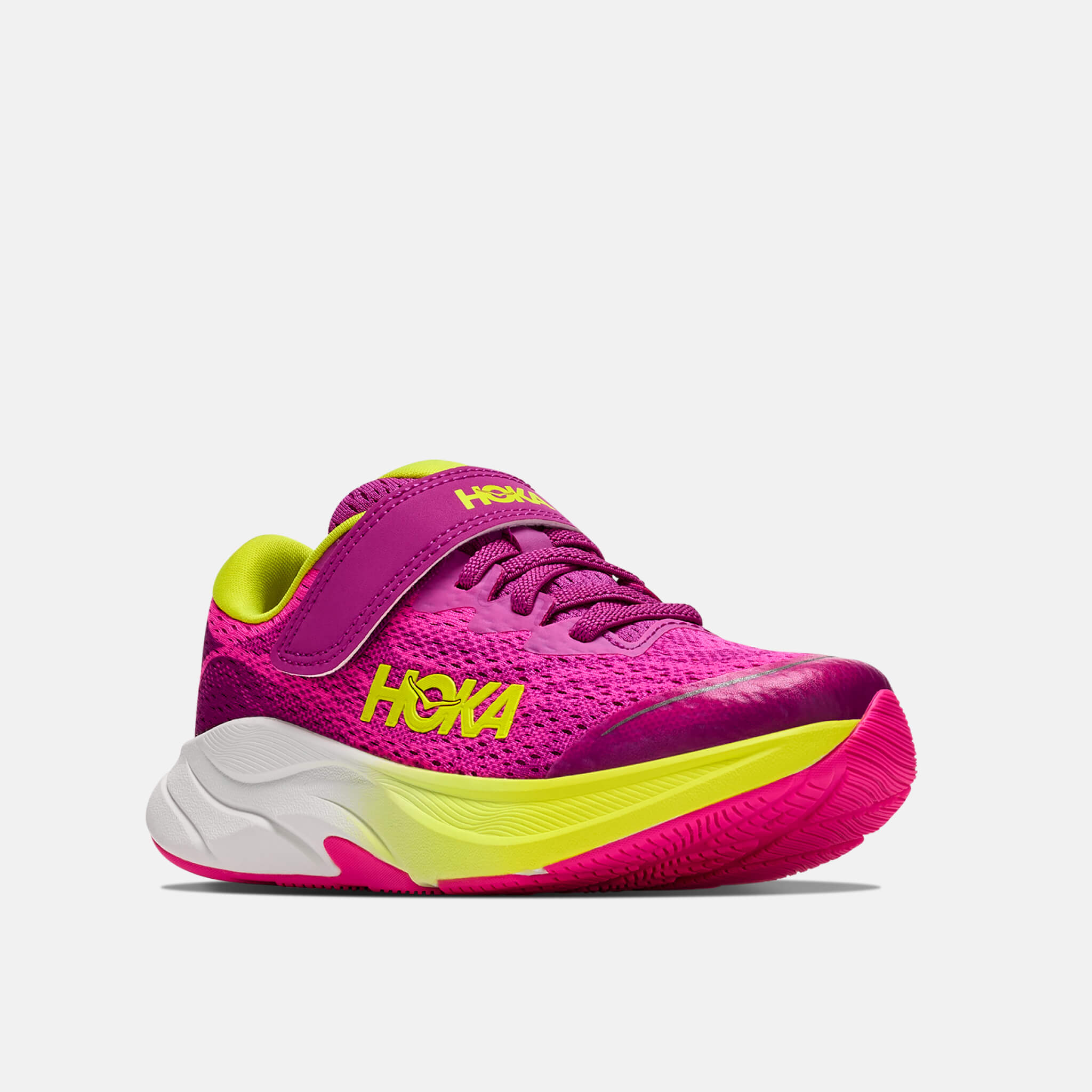 Dziecięce sneakersy Hoka Rincon 4 różowo-żółte