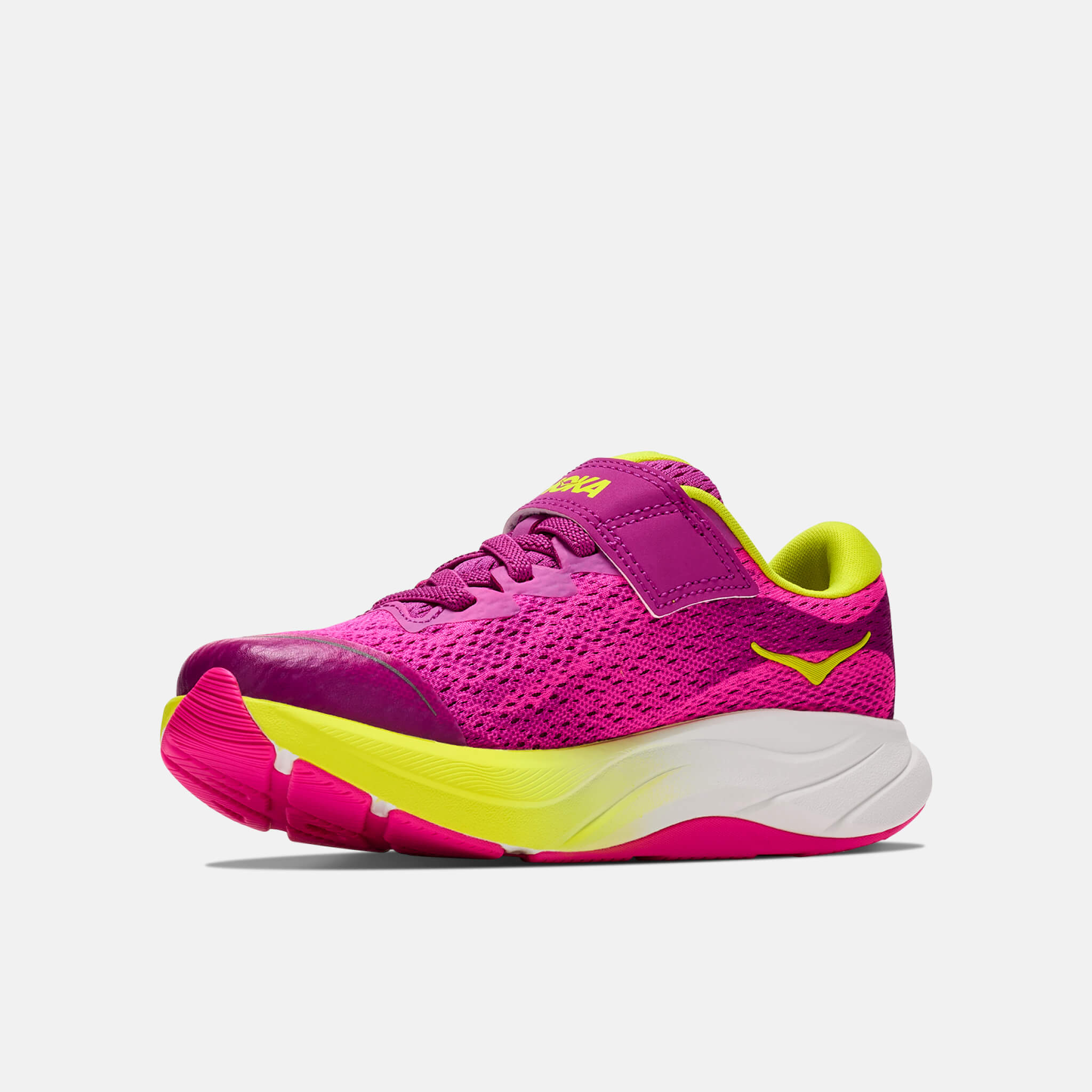 Dziecięce sneakersy Hoka Rincon 4 różowo-żółte