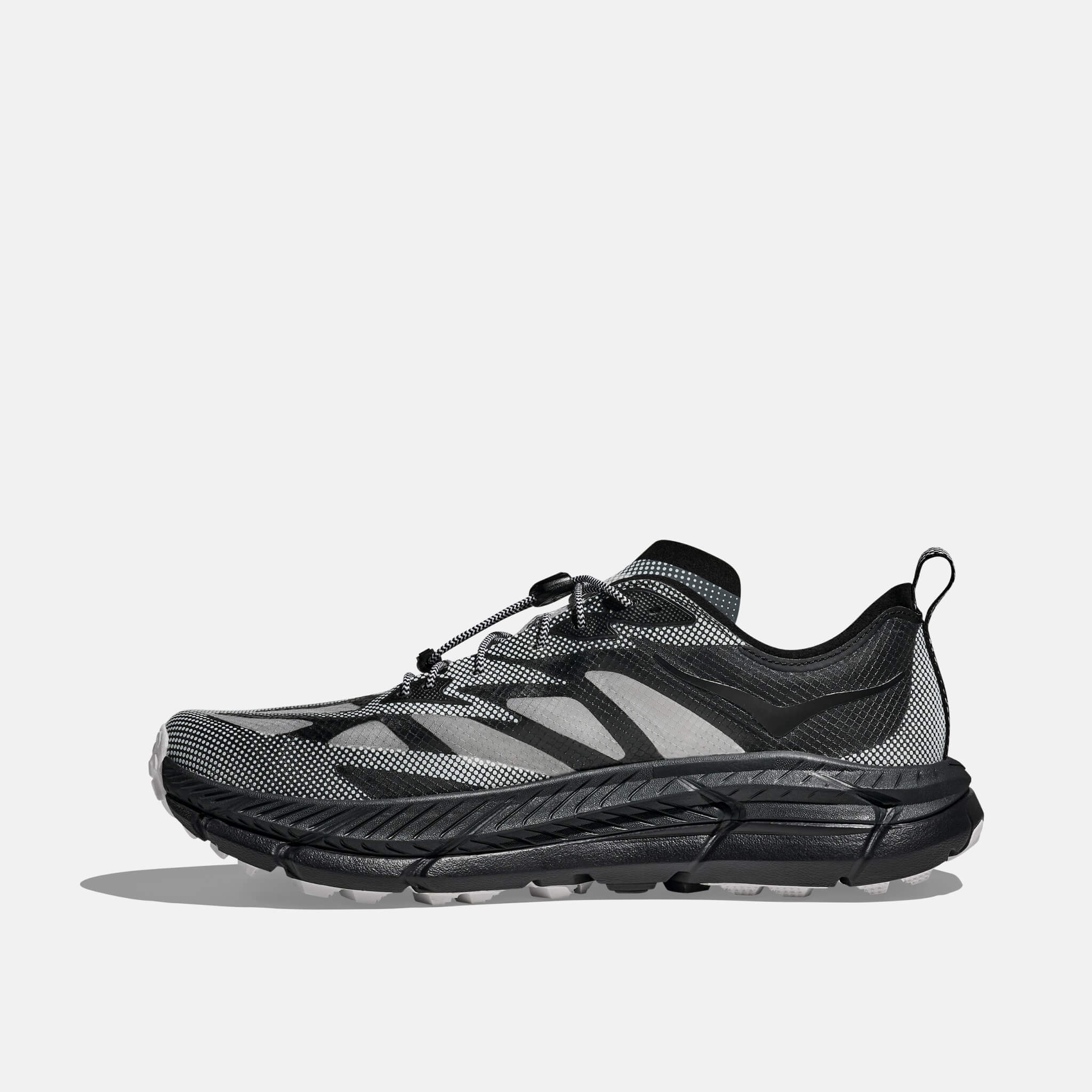 Unisex Black and Gray Hoka Mafate Speed ​​4 Lite TS Sneakers