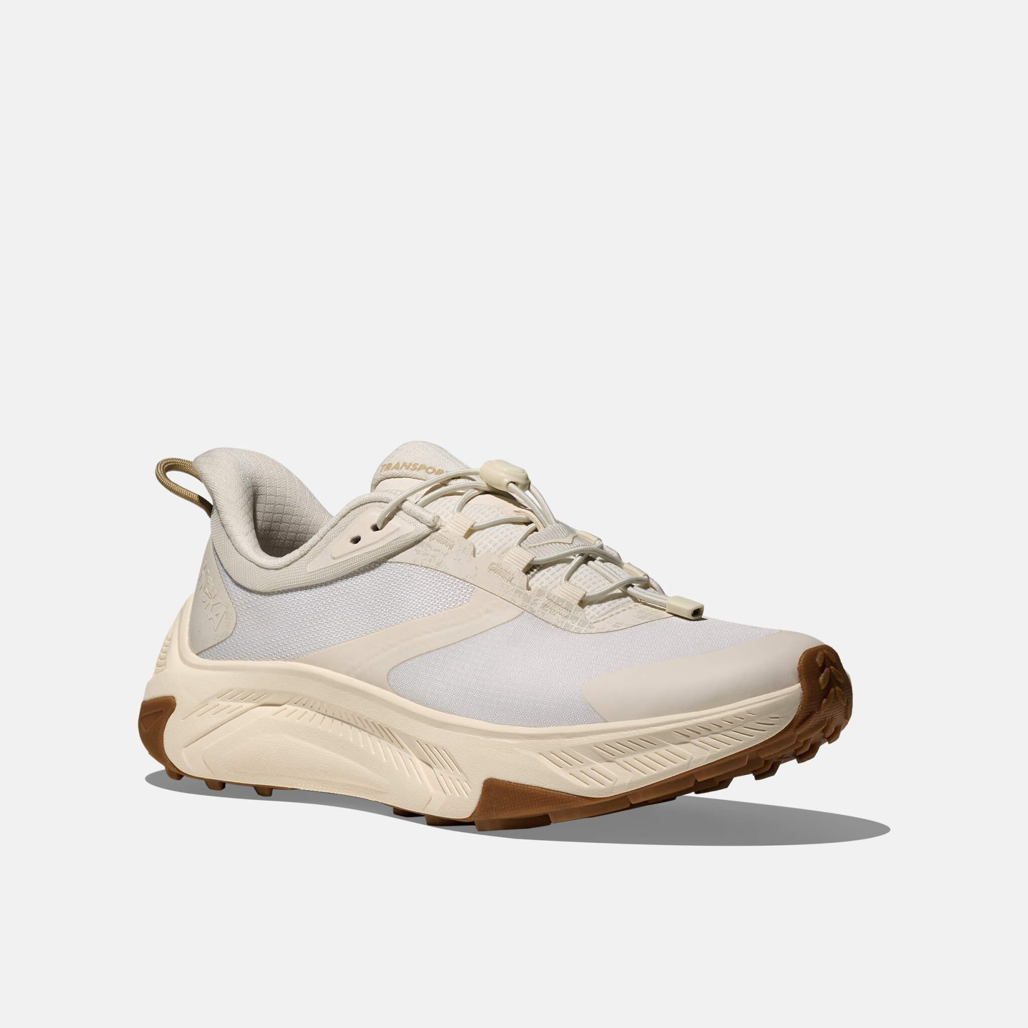 Damskie beżowe buty outdoorowe Hoka Transport 2