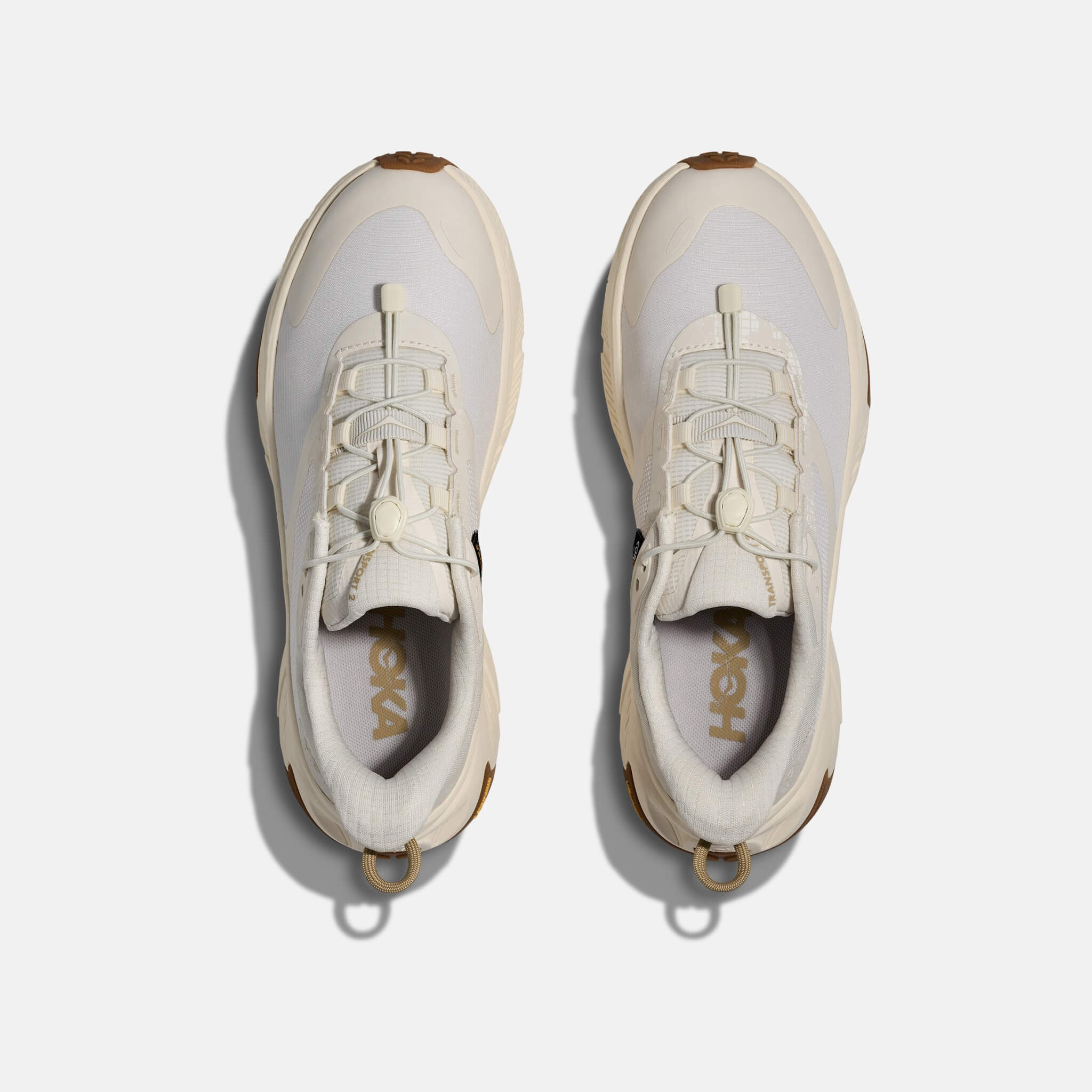 Damskie beżowe buty outdoorowe Hoka Transport 2