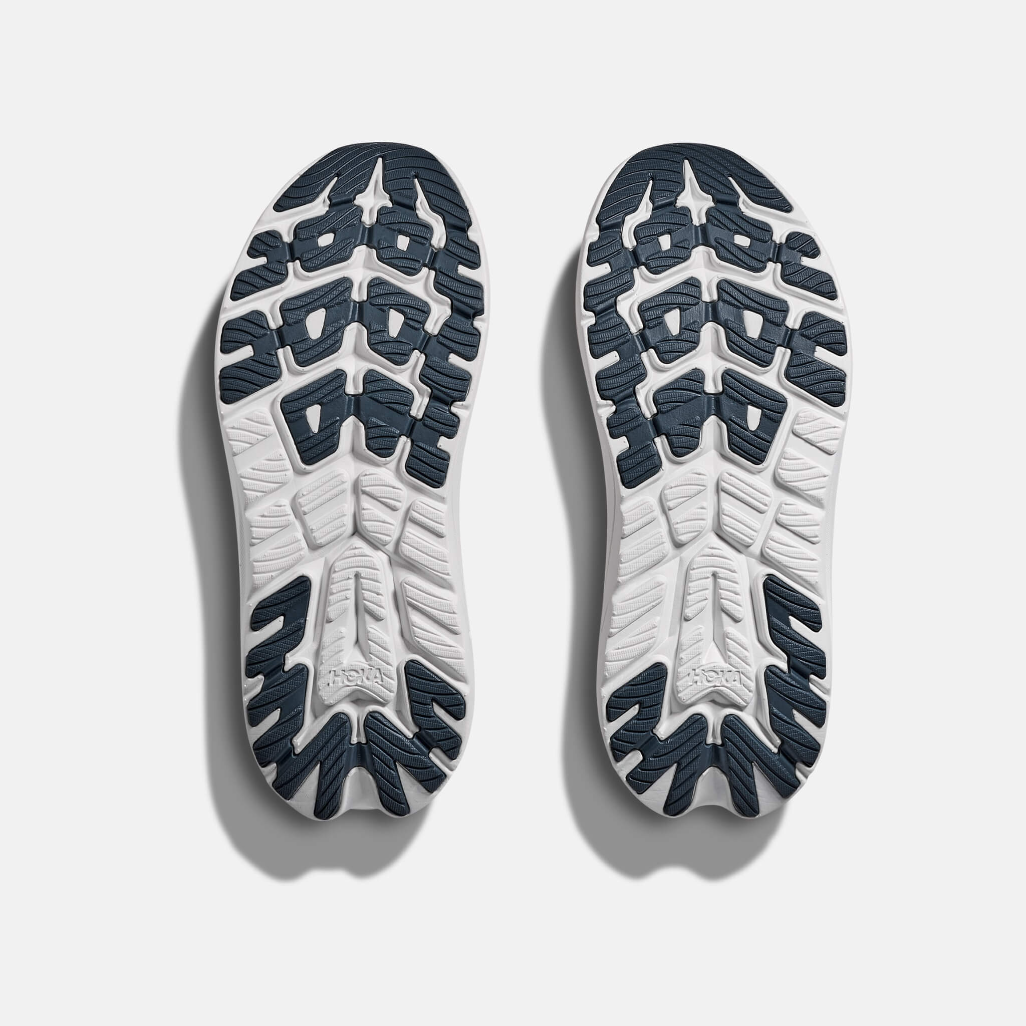 Women's white and blue Hoka Kawana 3 sneakers