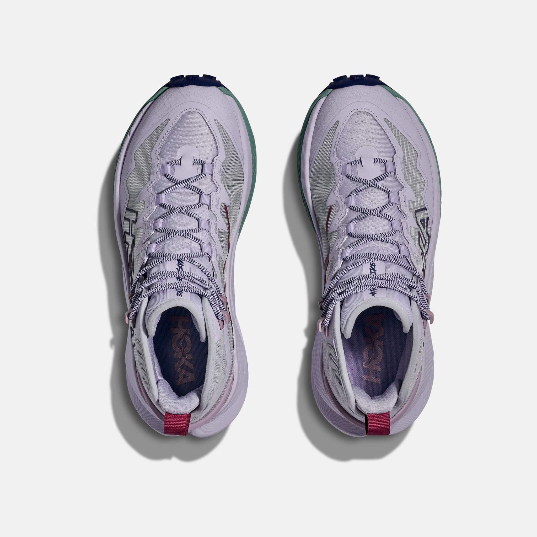 Damskie niebiesko-fioletowe buty outdoorowe Hoka Mafate Hike