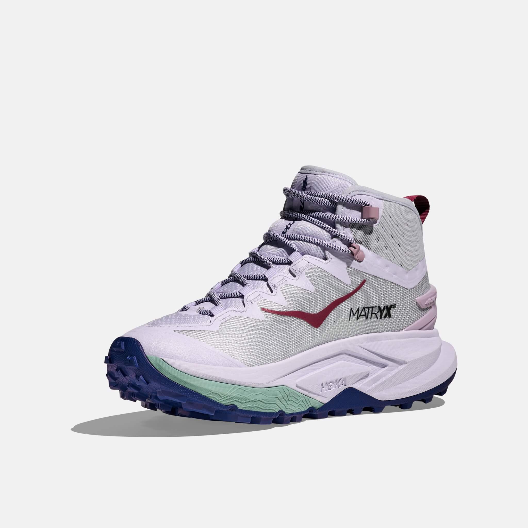Damskie niebiesko-fioletowe buty outdoorowe Hoka Mafate Hike