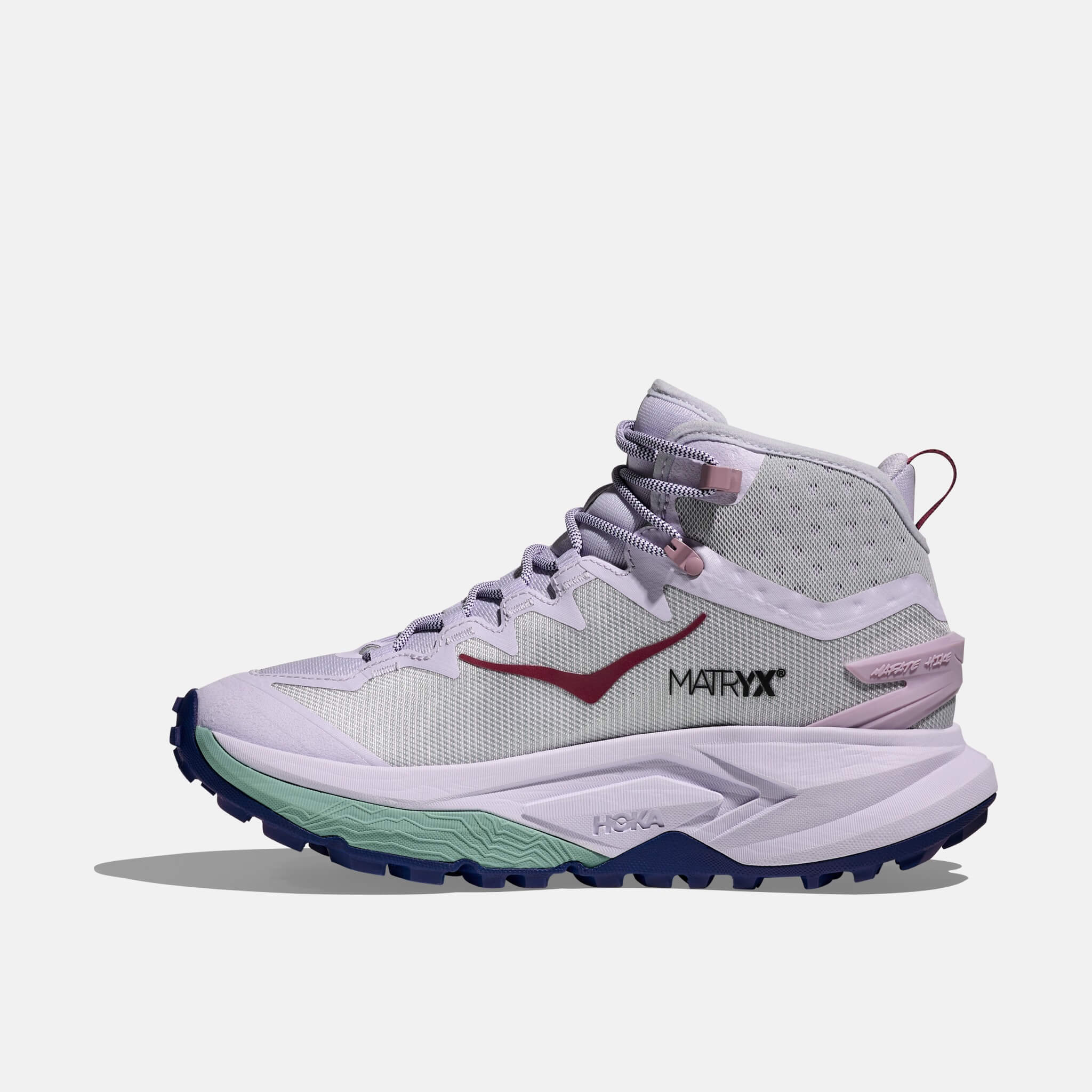 Damskie niebiesko-fioletowe buty outdoorowe Hoka Mafate Hike