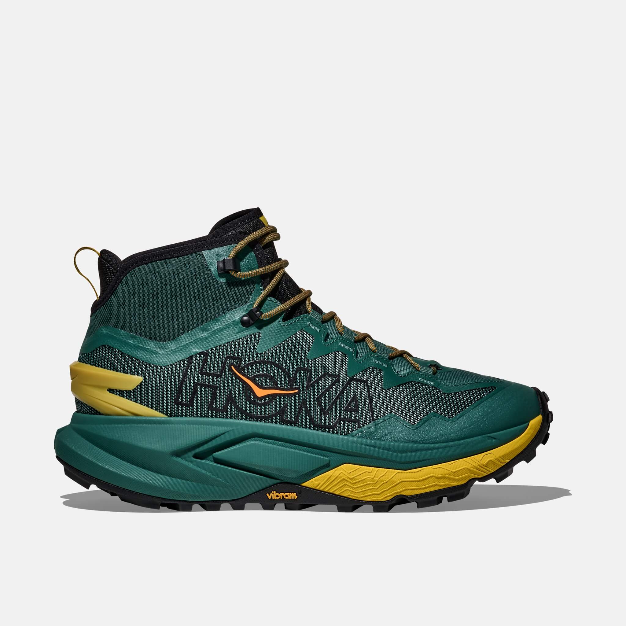 Męskie zielone buty outdoorowe Hoka Mafate Hike