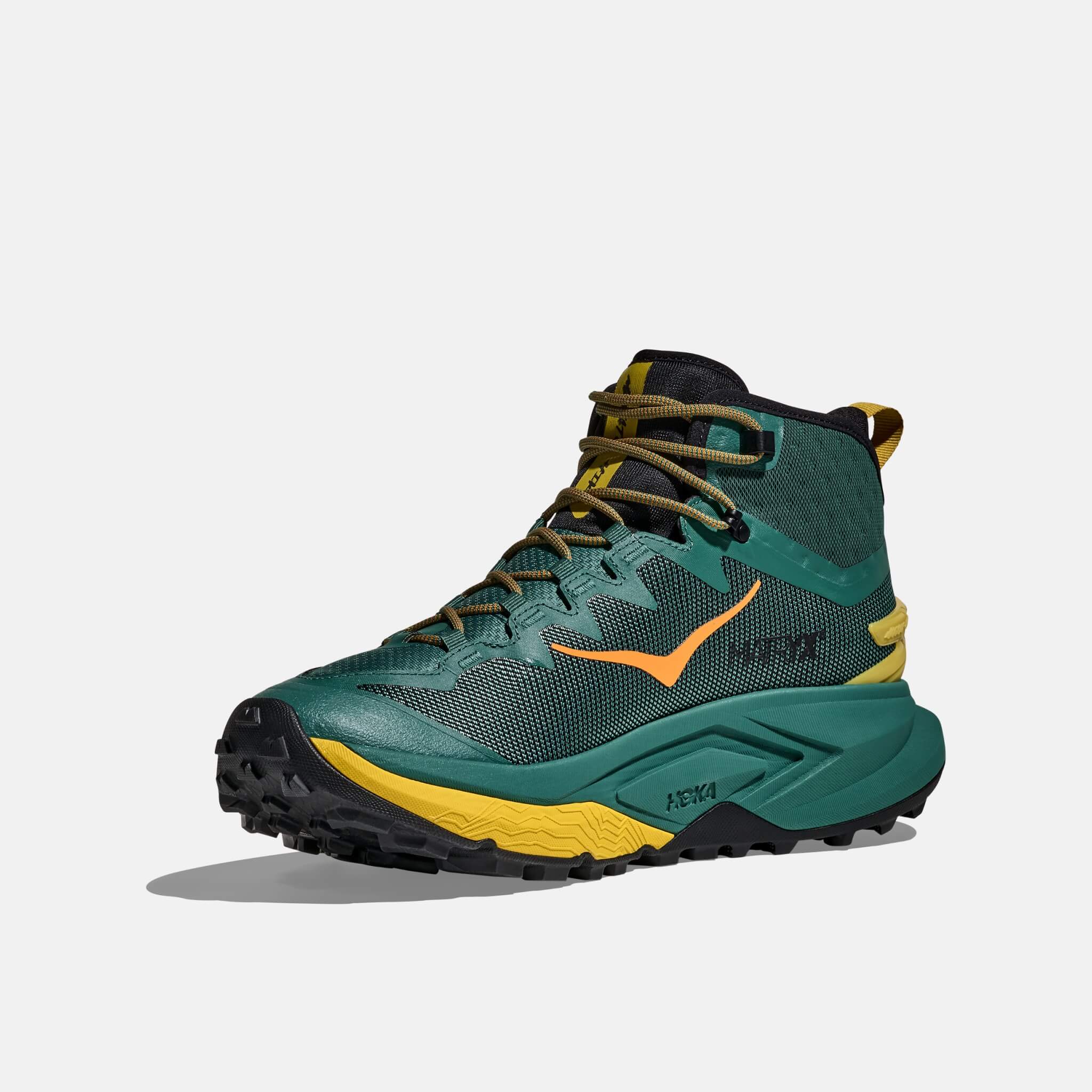 Męskie zielone buty outdoorowe Hoka Mafate Hike