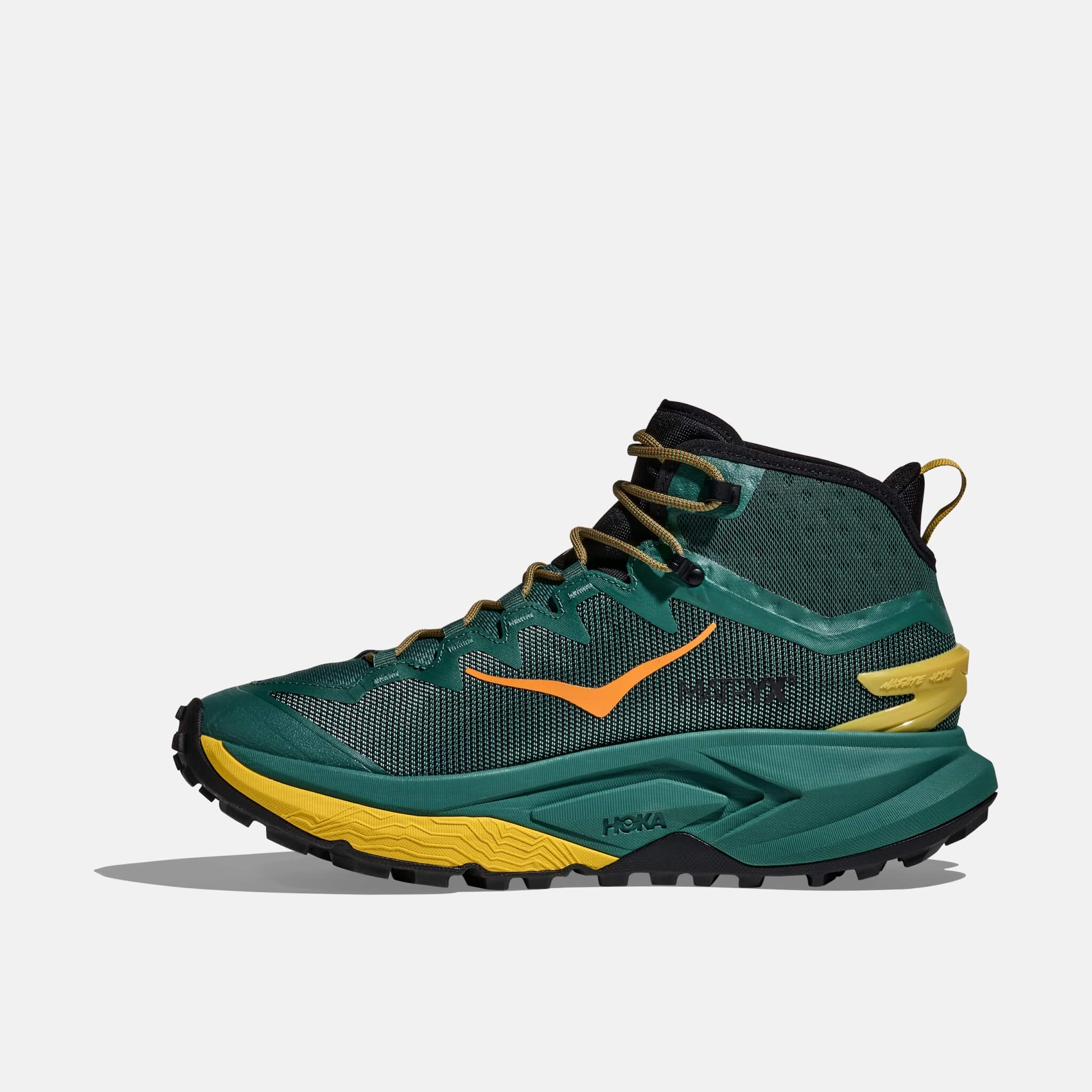 Męskie zielone buty outdoorowe Hoka Mafate Hike