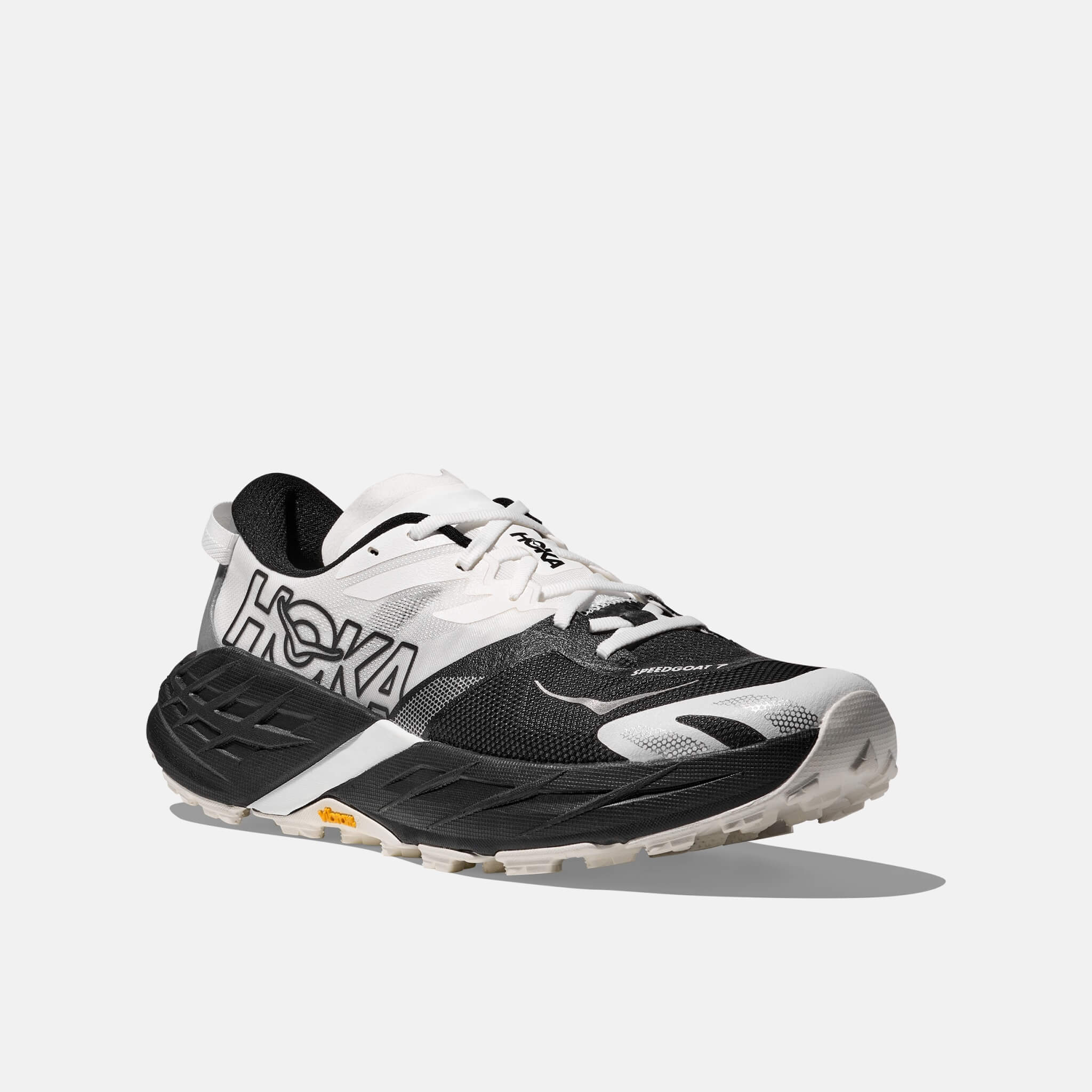 Męskie czarno-białe sneakersy Hoka Speedgoat 7