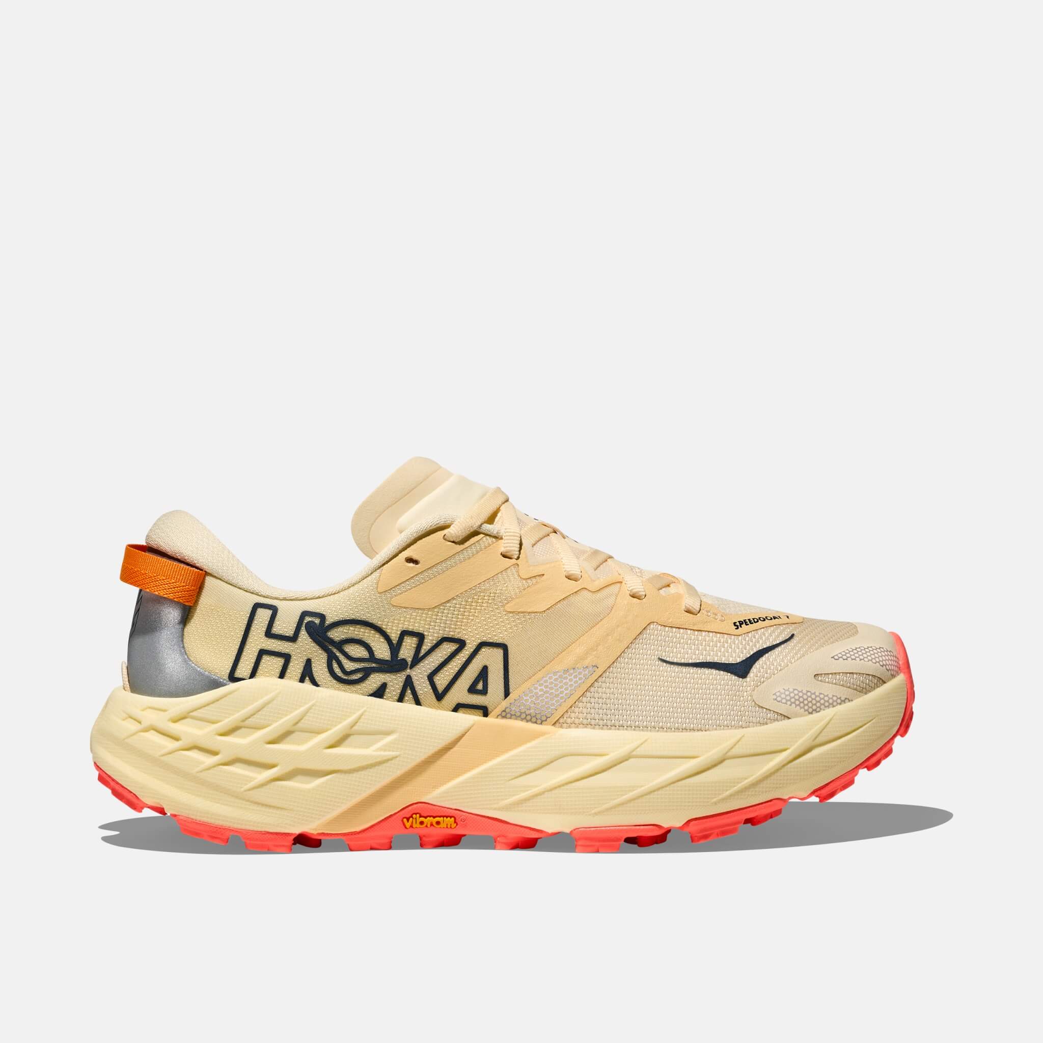Damskie żółto-beżowe sneakersy Hoka Speedgoat 7