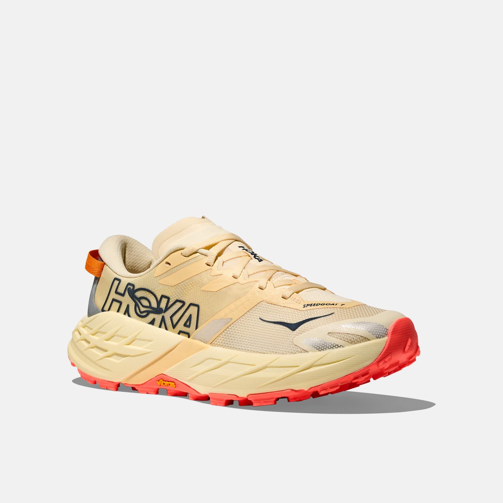 Damskie żółto-beżowe sneakersy Hoka Speedgoat 7