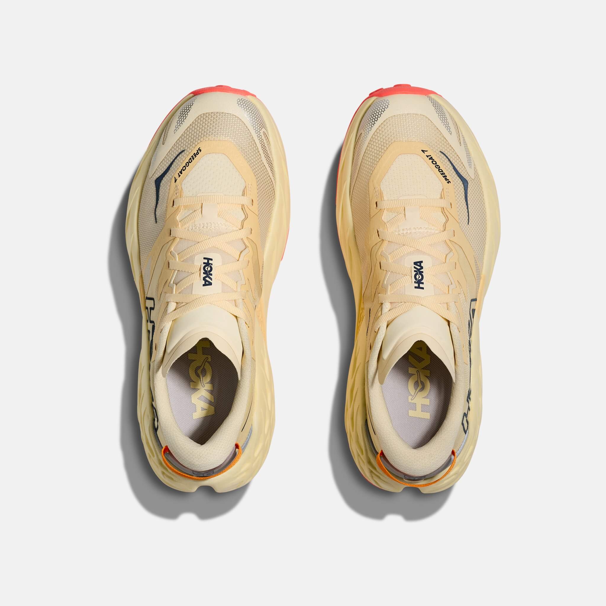 Damskie żółto-beżowe sneakersy Hoka Speedgoat 7