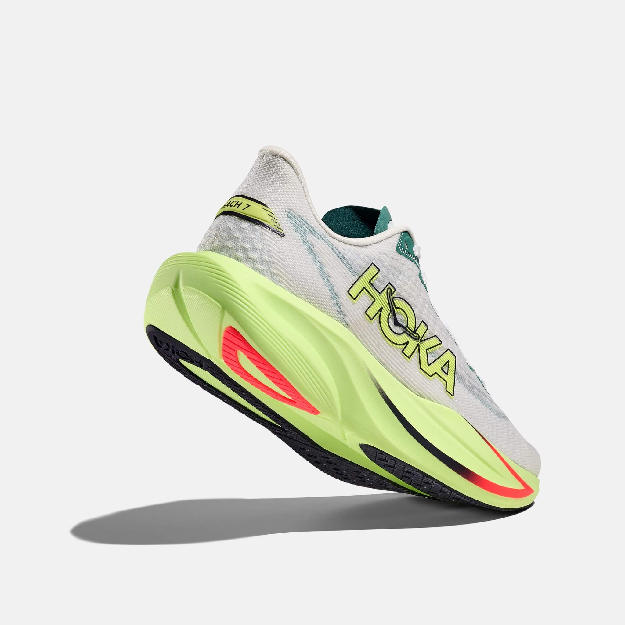 Hoka Mach 7 Women's Gray-Green Running Shoes