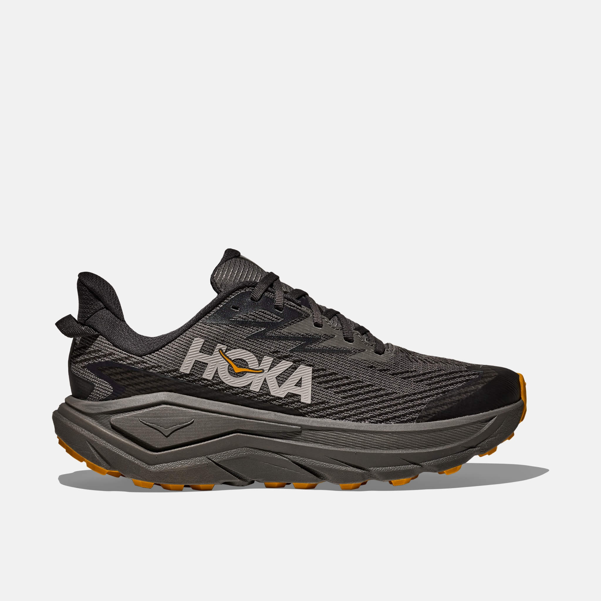 Męskie szaro-czarne sneakersy Hoka Challenger 8 GTX