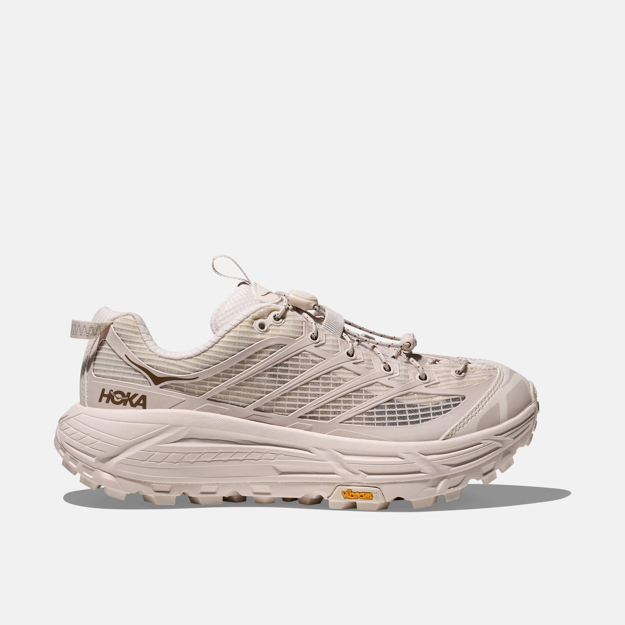 Unisex Cream Hoka Mafate Three2 Grid Sneakers