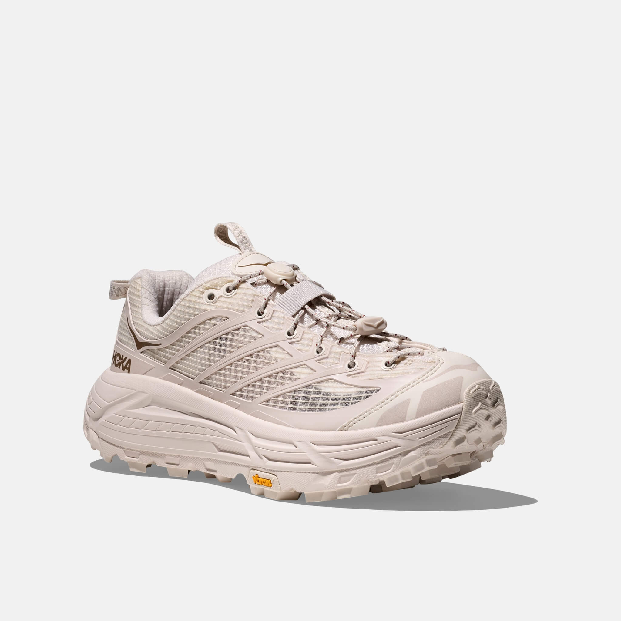 Unisex Cream Hoka Mafate Three2 Grid Sneakers